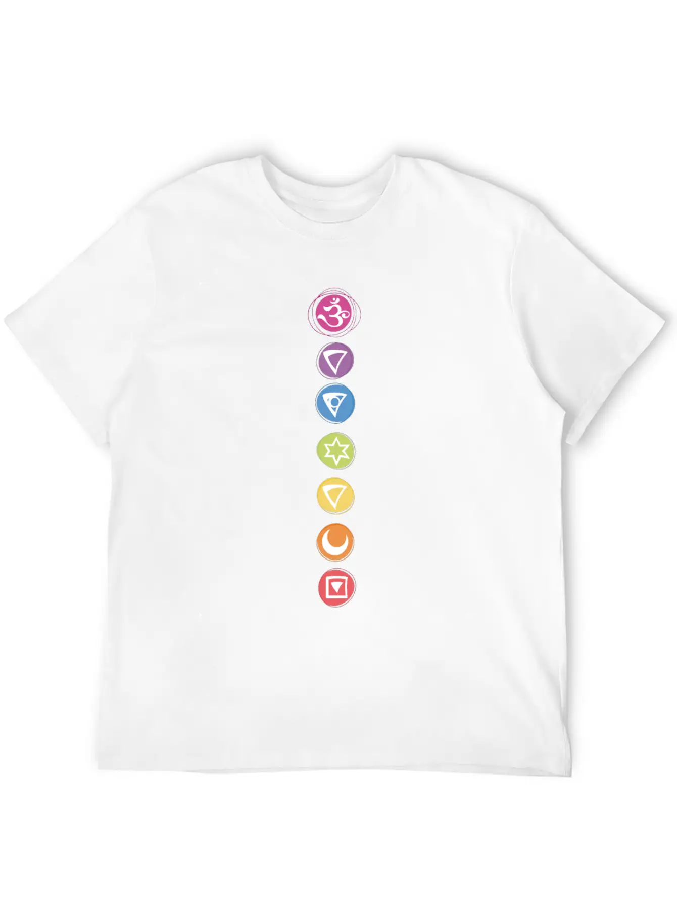 7 Chakras Kundalini Energy Symbols Classic Cotton Tee – Unisex Comfort For Any Season