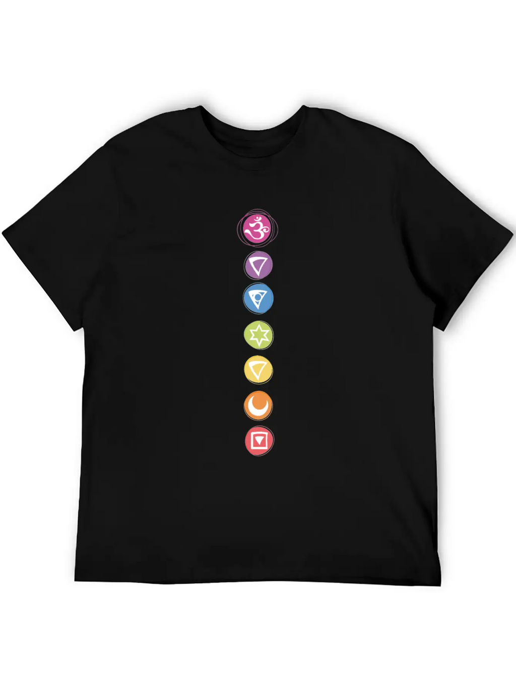 7 Chakras Kundalini Energy Symbols Classic Cotton Tee – Unisex Comfort For Any Season