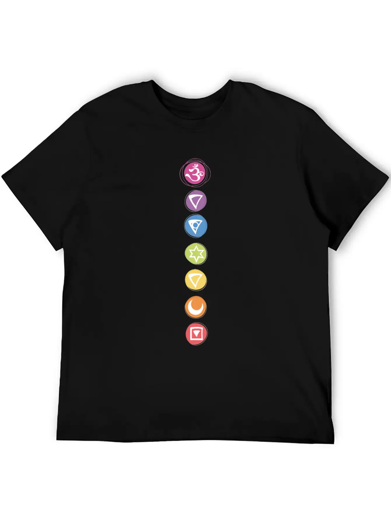 7 Chakras Kundalini Energy Symbols Classic Cotton Tee – Unisex Comfort For Any Season