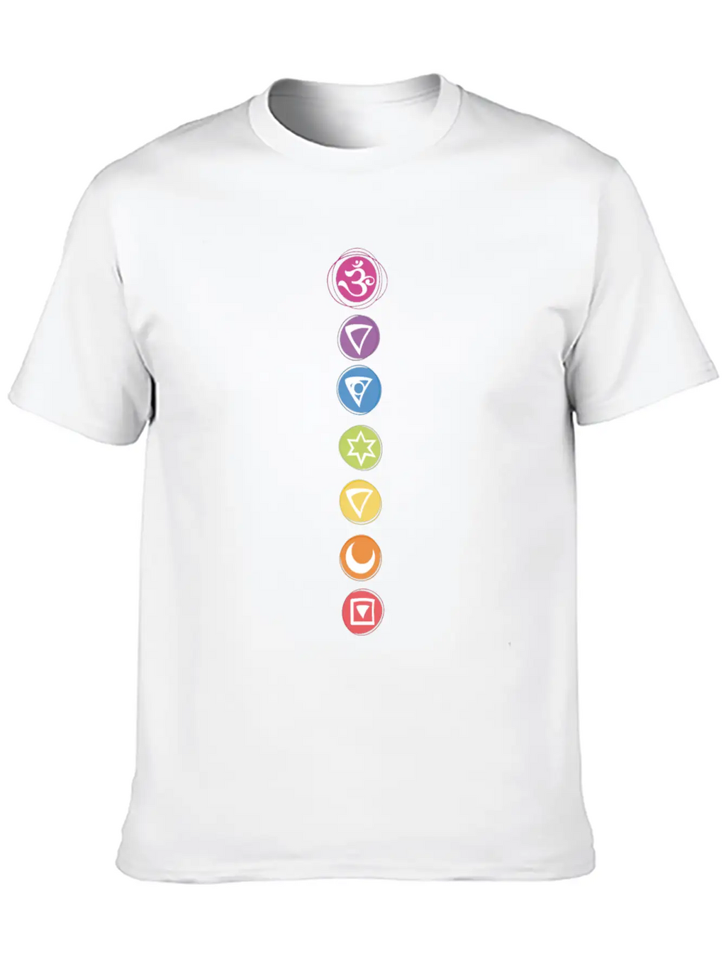 7 Chakras Kundalini Energy Symbols Classic Cotton Tee – Unisex Comfort For Any Season