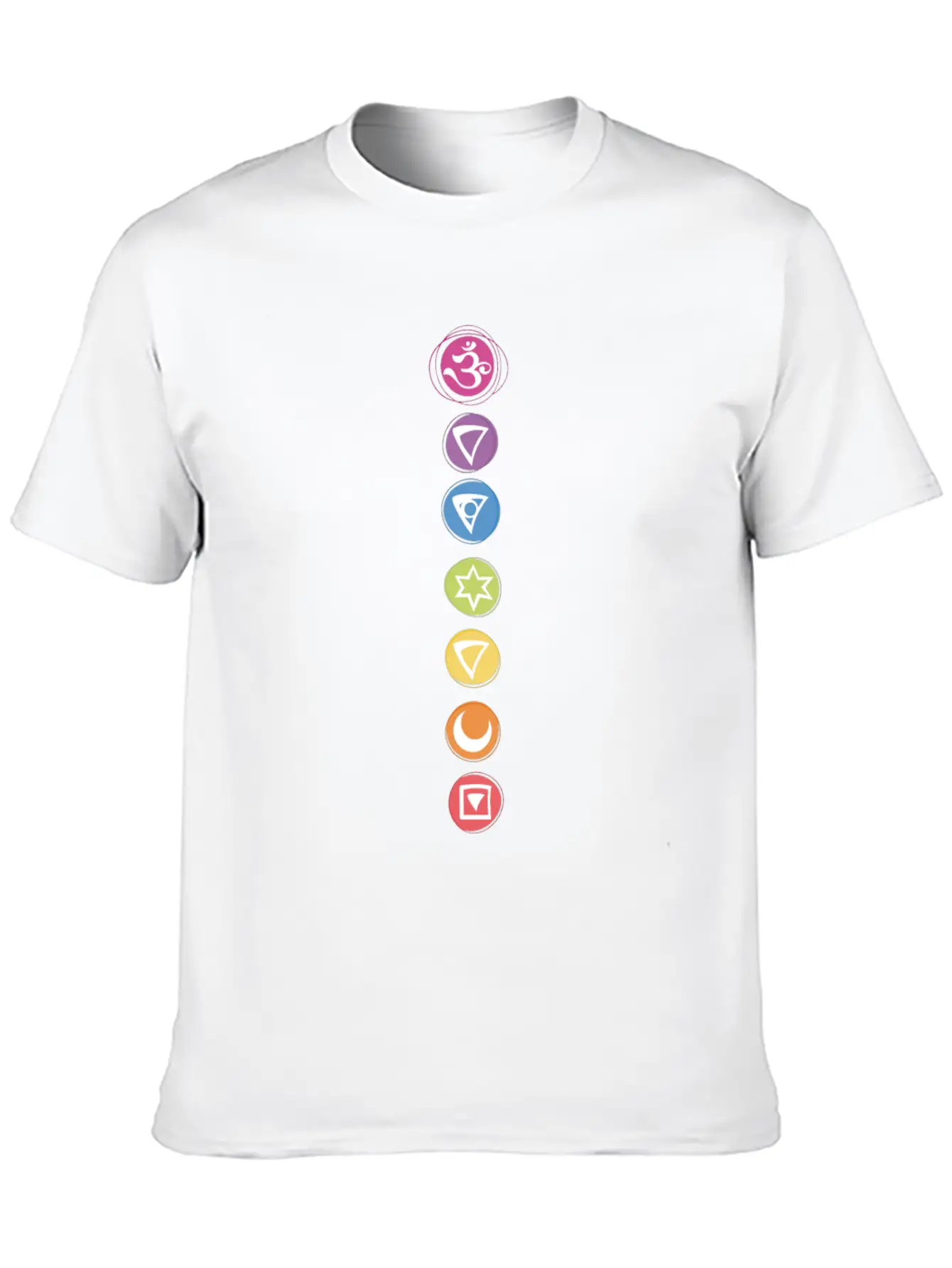 7 Chakras Kundalini Energy Symbols Classic Cotton Tee – Unisex Comfort For Any Season