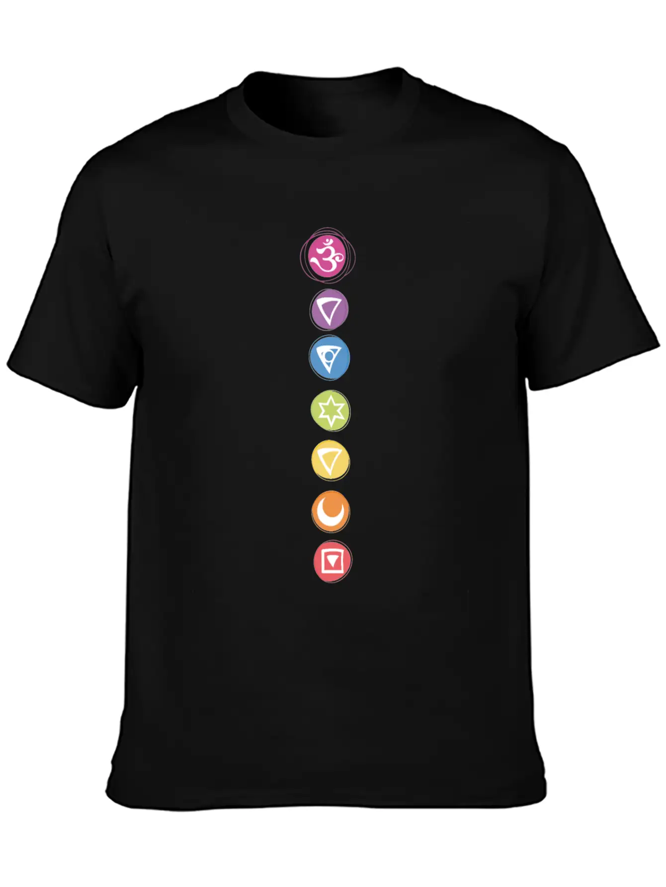 7 Chakras Kundalini Energy Symbols Classic Cotton Tee – Unisex Comfort For Any Season