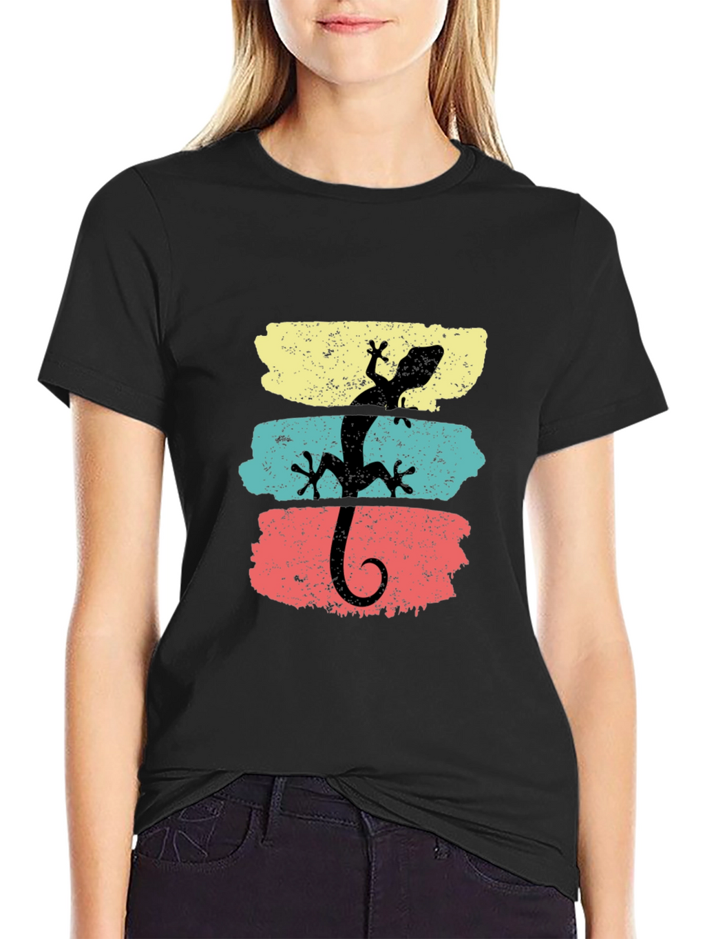 Retro Lizard Graphic T-Shirt - Cool Animal Tee