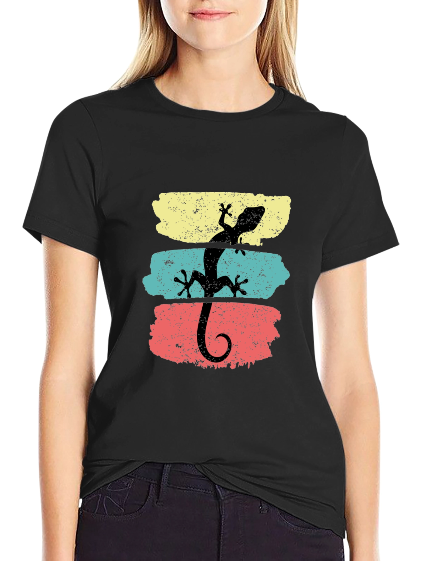 Retro Lizard Graphic T-Shirt - Cool Animal Tee