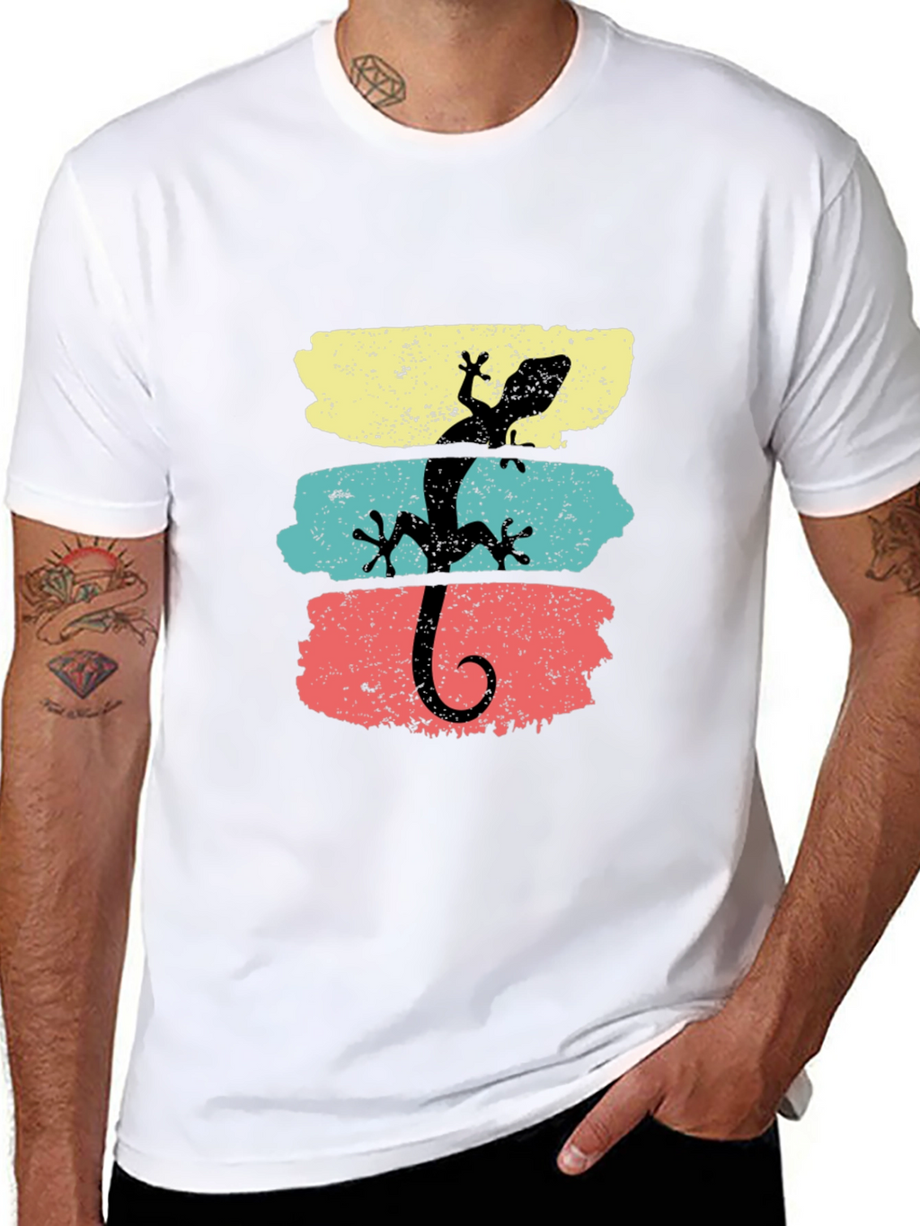 Retro Lizard Graphic T-Shirt - Cool Animal Tee