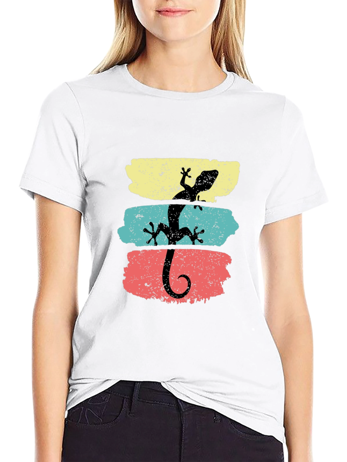 Retro Lizard Graphic T-Shirt - Cool Animal Tee