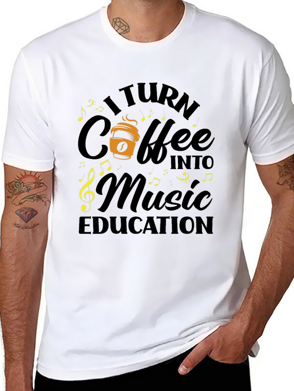 Coffee Music Education Tee