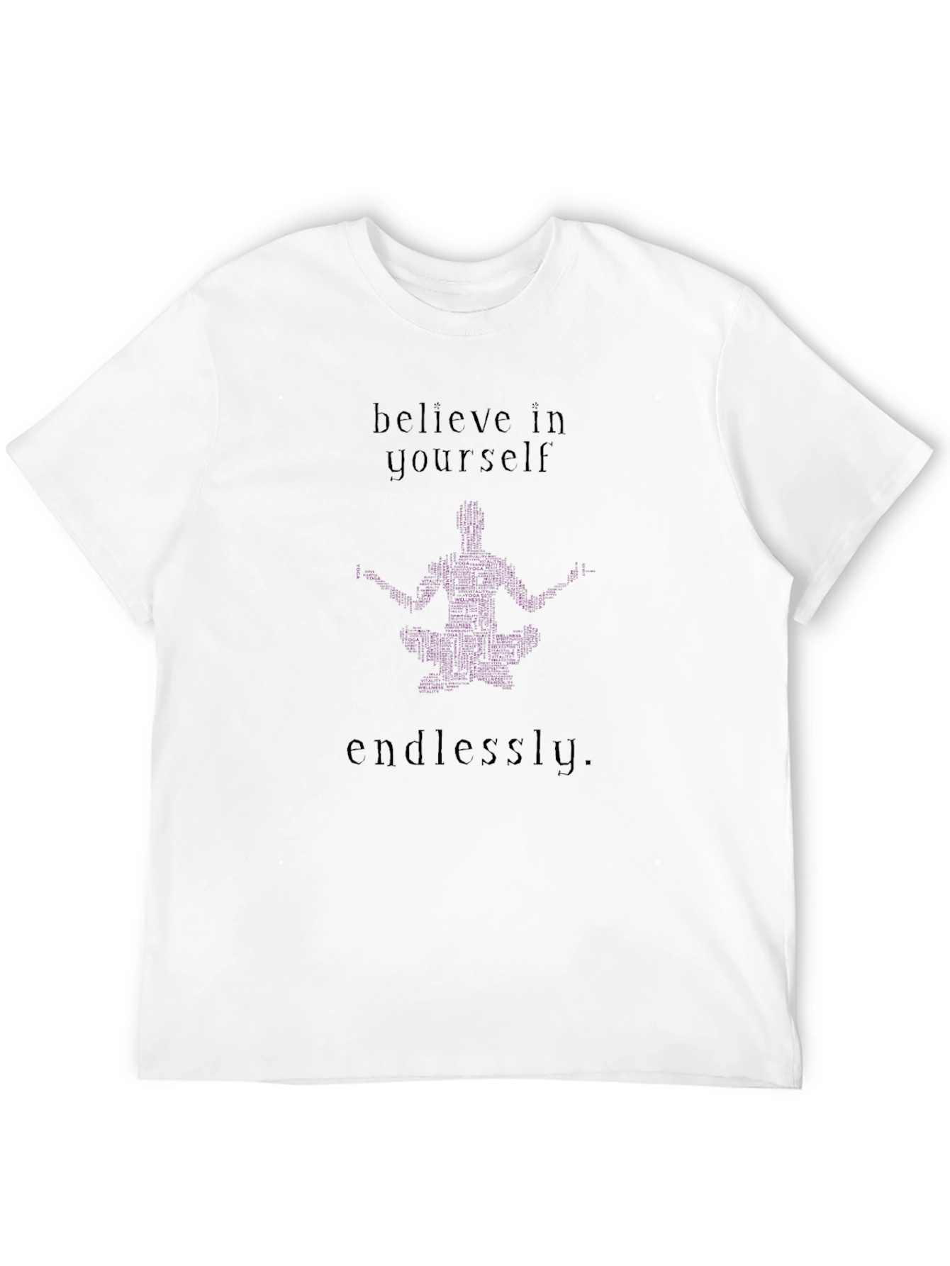 Believe in Yourself Graphic Tee - Black Cotton Comfort