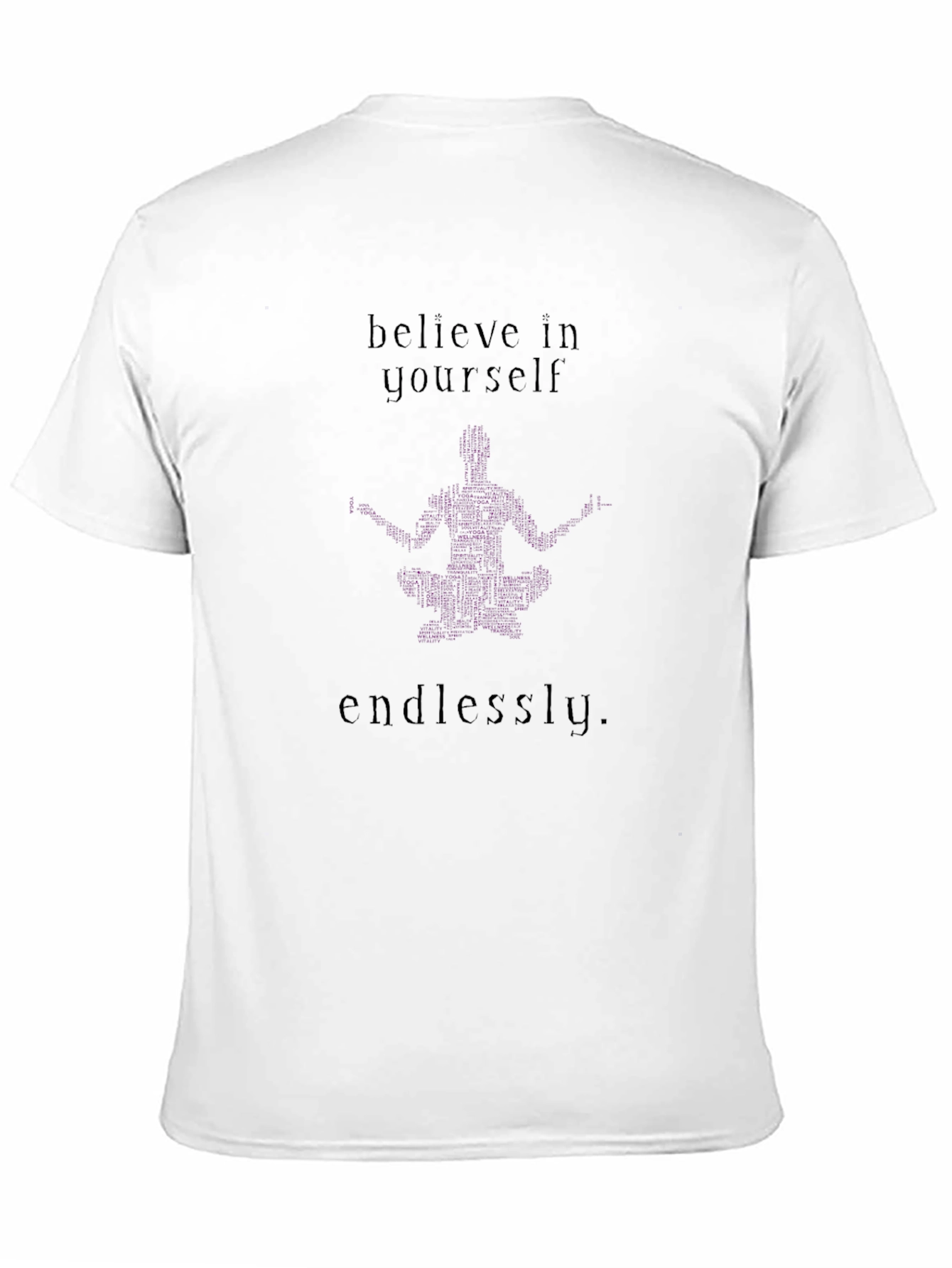 Believe in Yourself Graphic Tee - Black Cotton Comfort