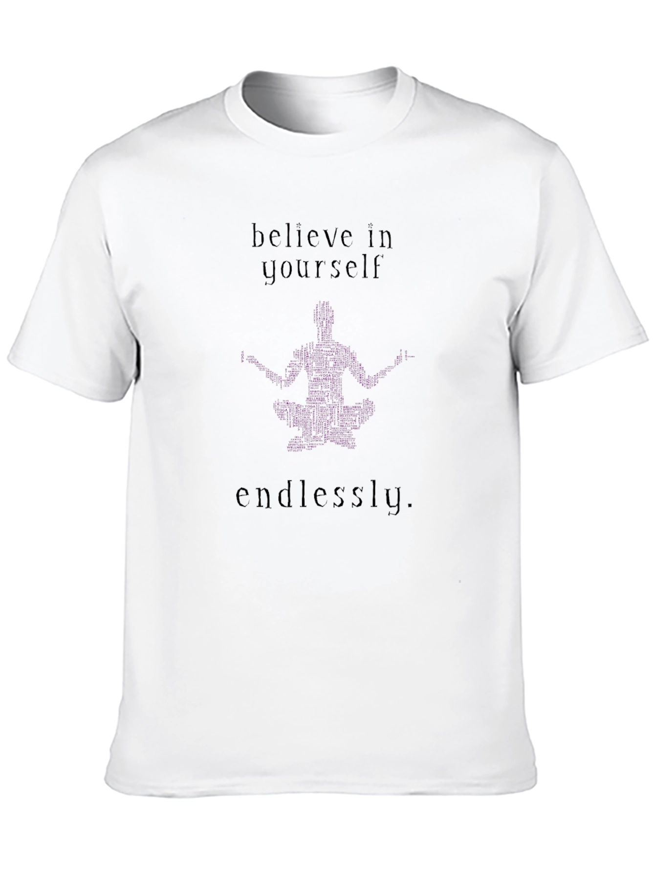 Believe in Yourself Graphic Tee - Black Cotton Comfort