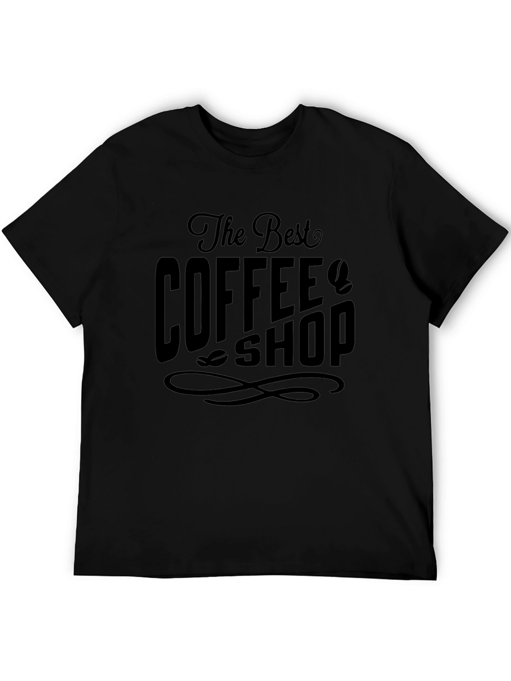 The Best Coffee Shop Black Graphic T-Shirt