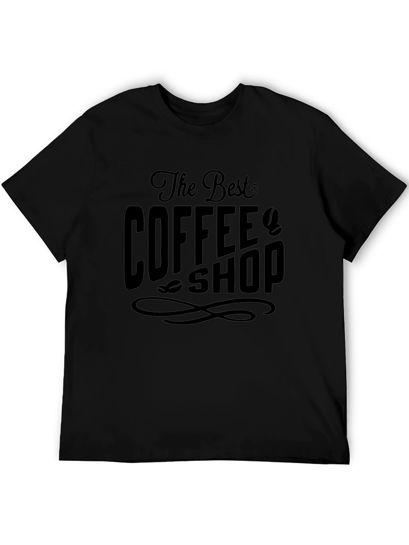 The Best Coffee Shop Black Graphic T-Shirt