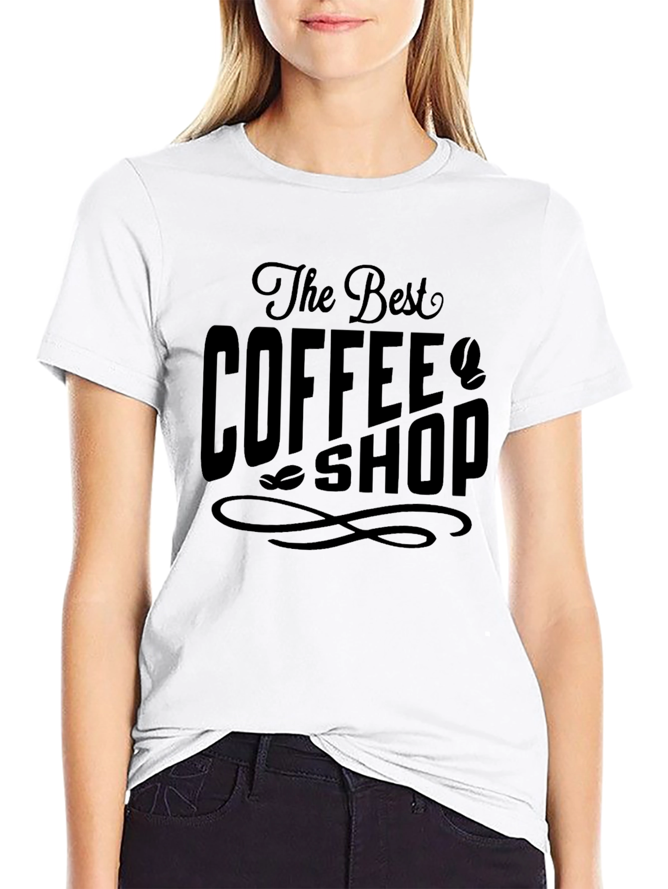 The Best Coffee Shop Black Graphic T-Shirt