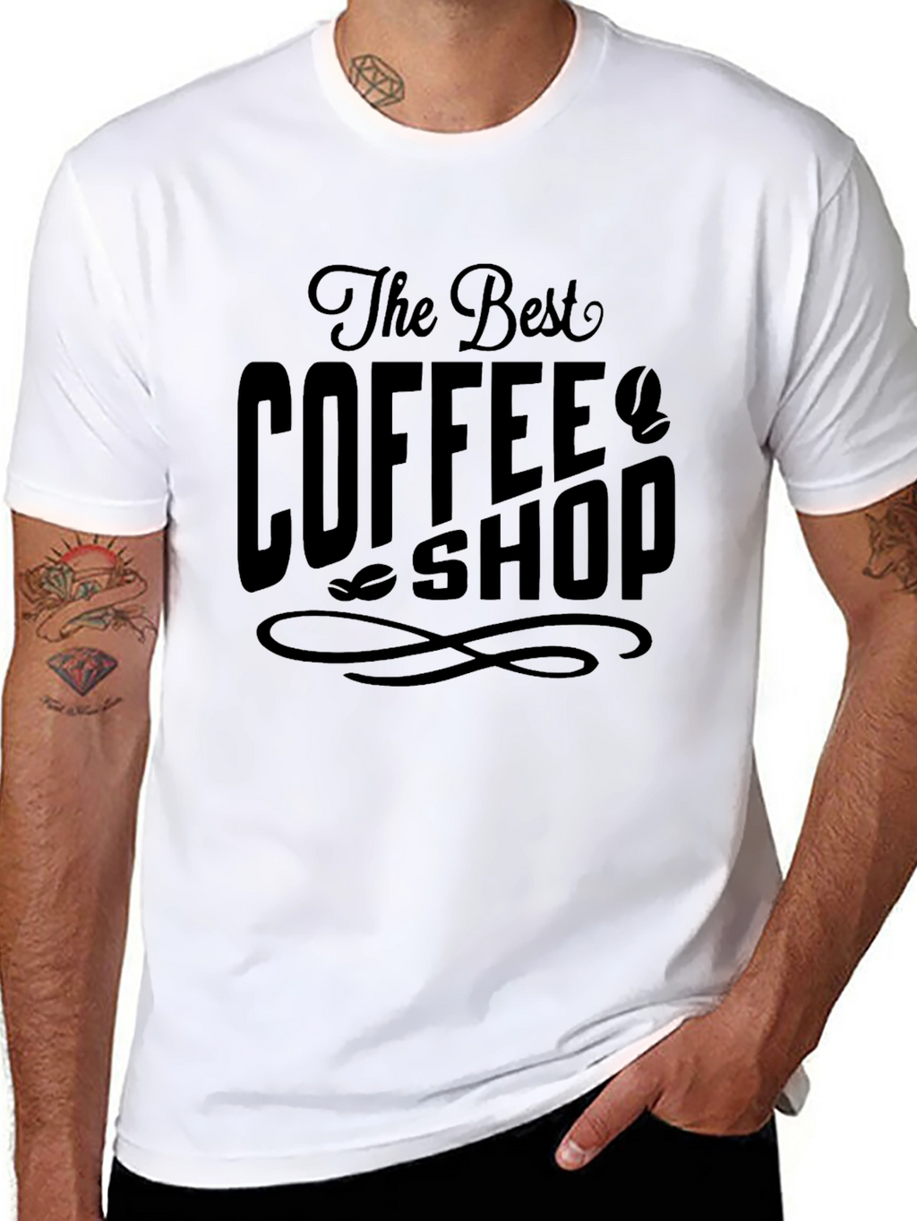 The Best Coffee Shop Black Graphic T-Shirt