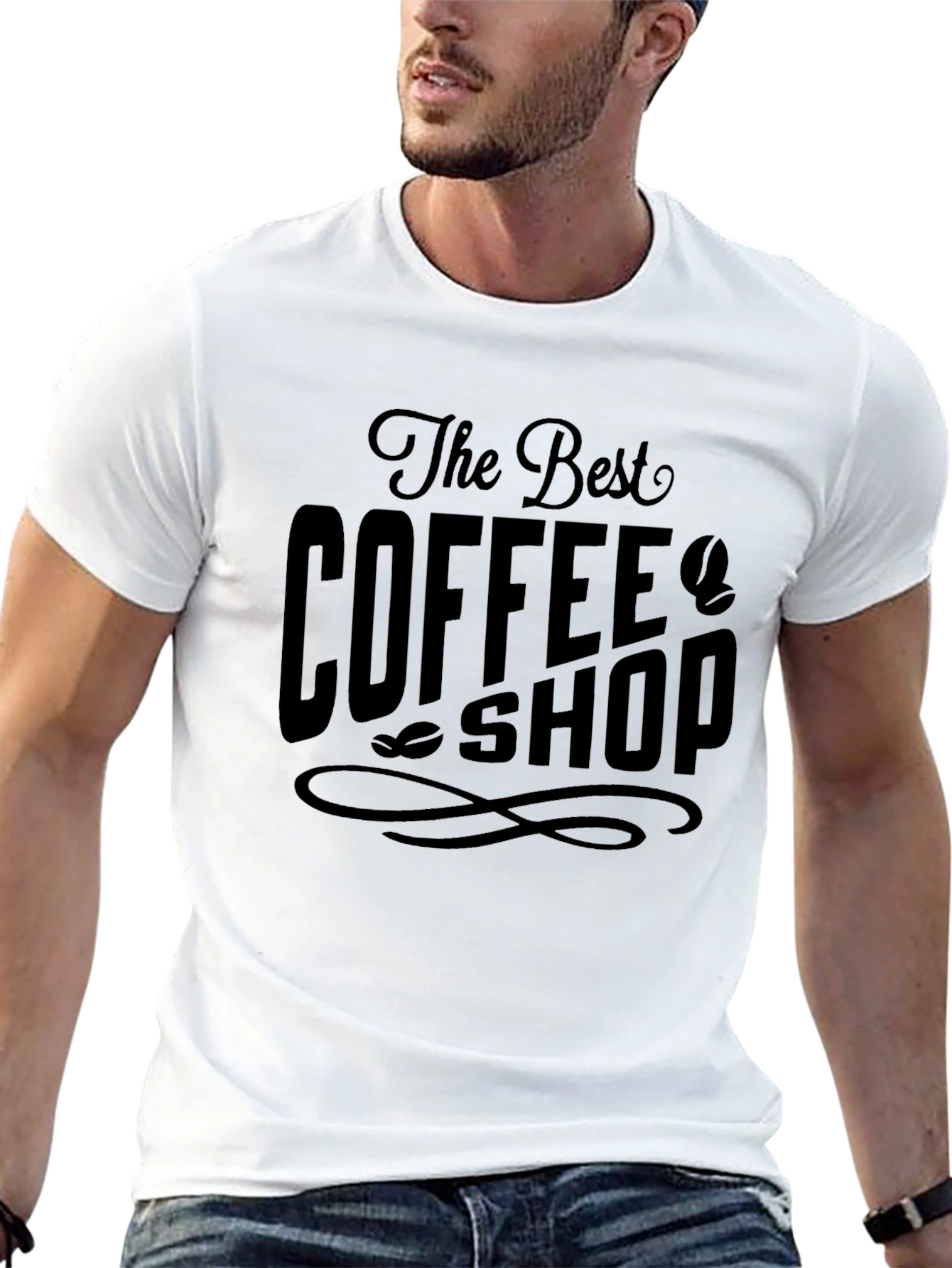 The Best Coffee Shop Black Graphic T-Shirt
