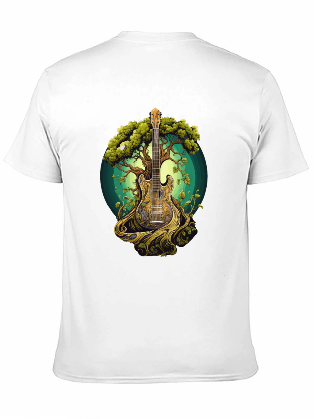 Guitar Tree Graphic Tee - Music & Nature Inspired
