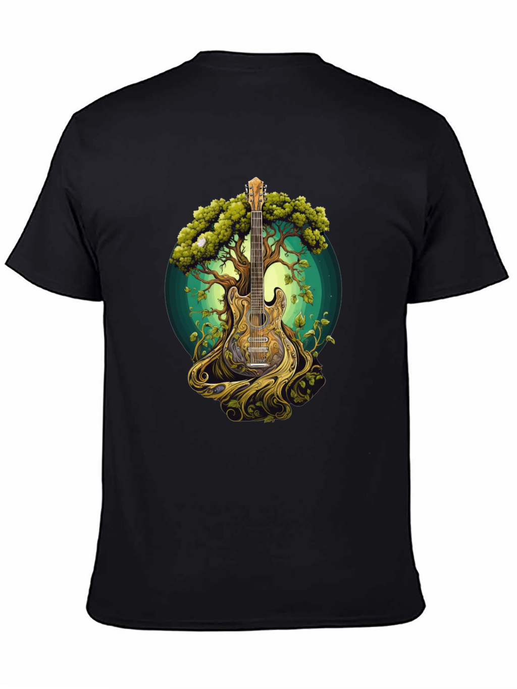 Guitar Tree Graphic Tee - Music & Nature Inspired