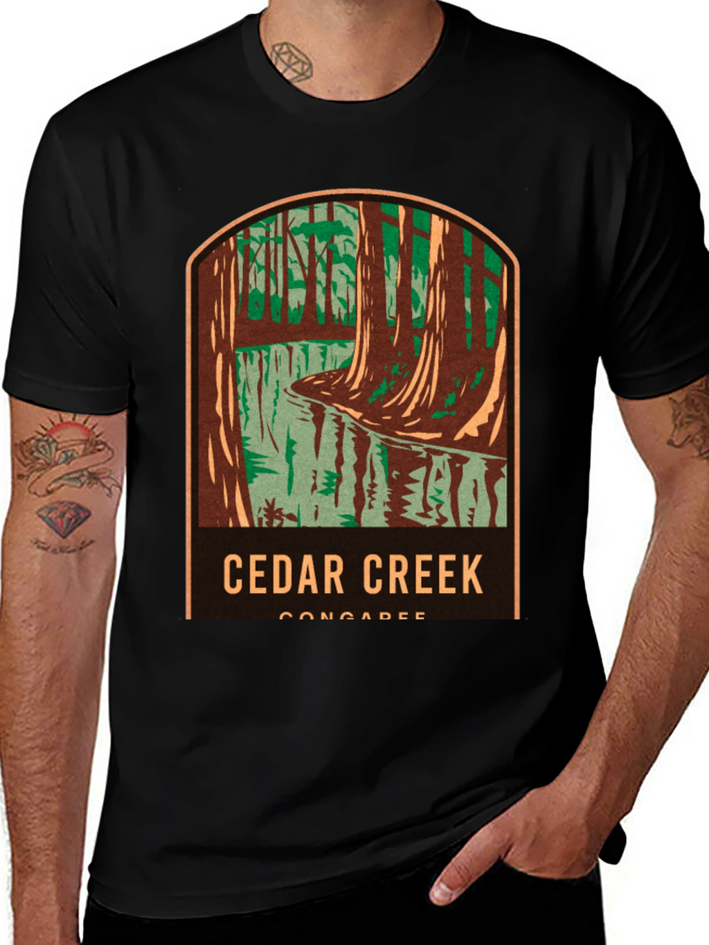 Cedar Creek T-Shirt Black
