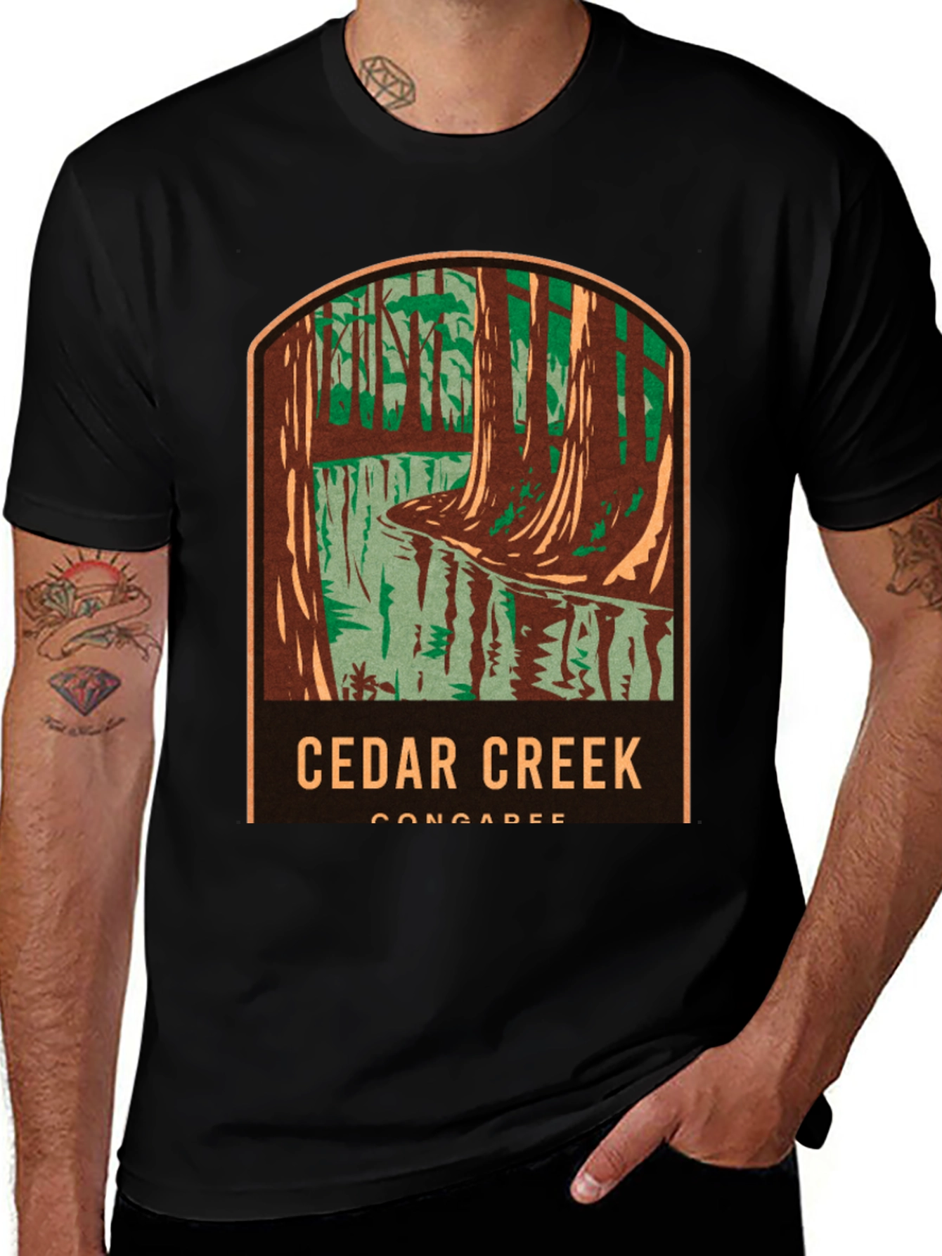 Cedar Creek T-Shirt Black