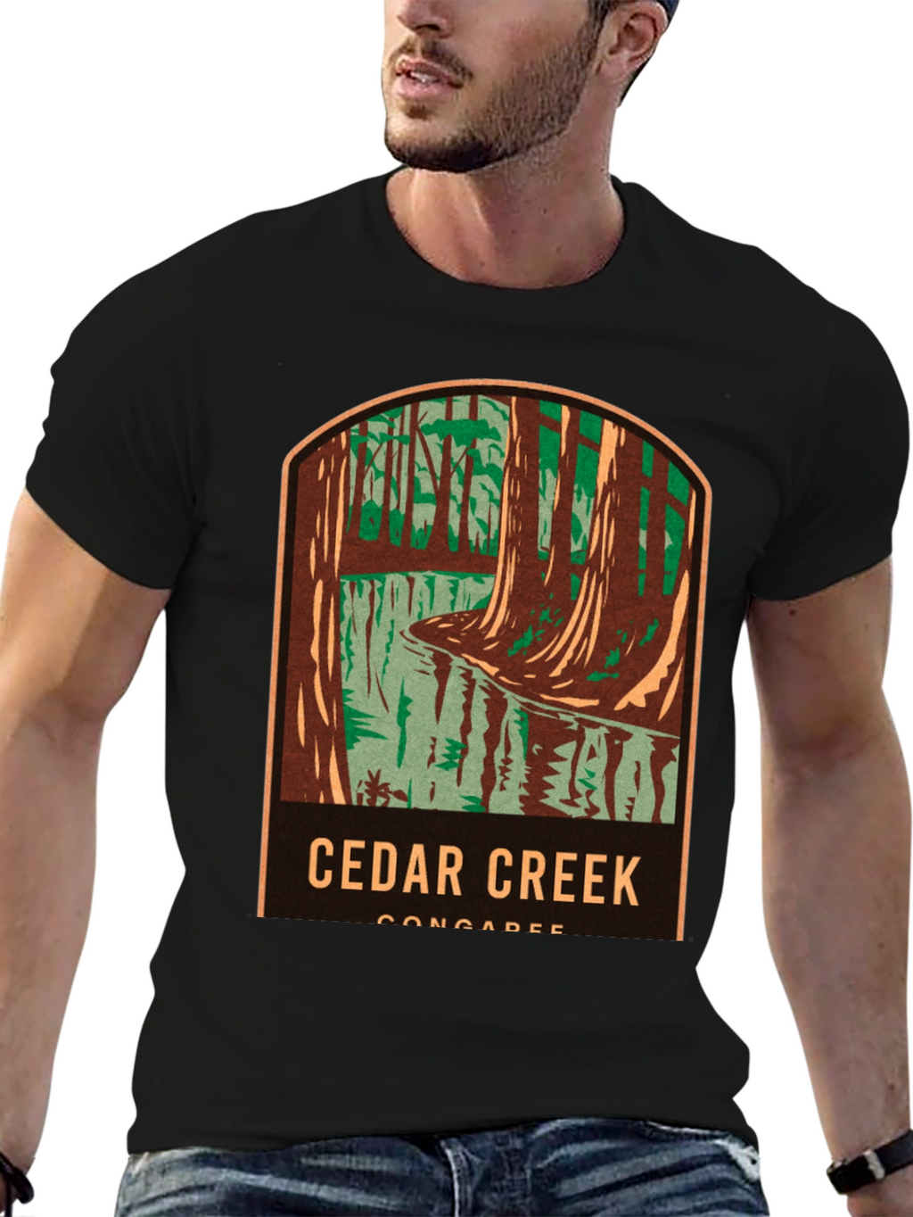 Cedar Creek T-Shirt Black