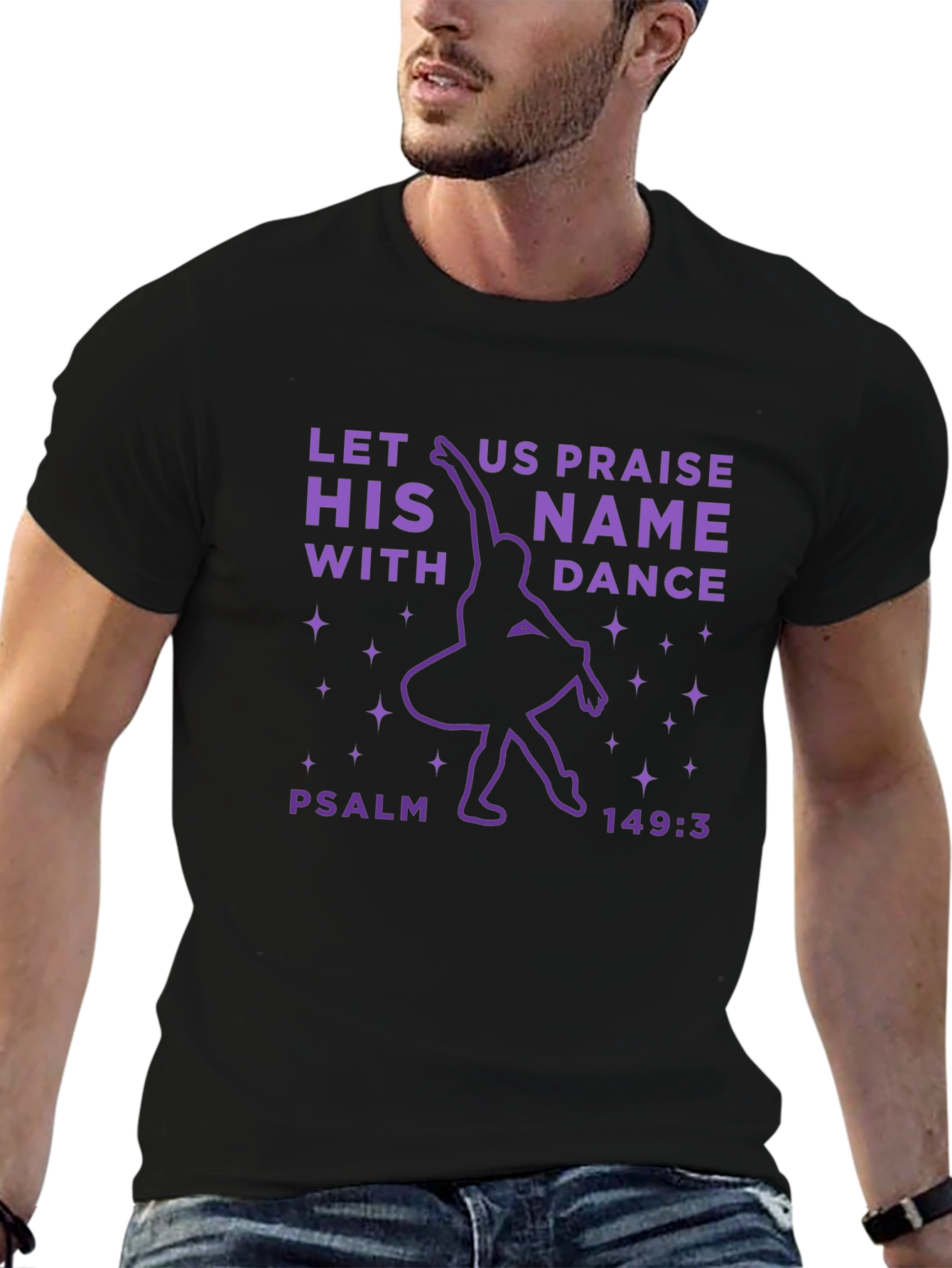 Let Us Praise His Name With Dance Graphic Tee