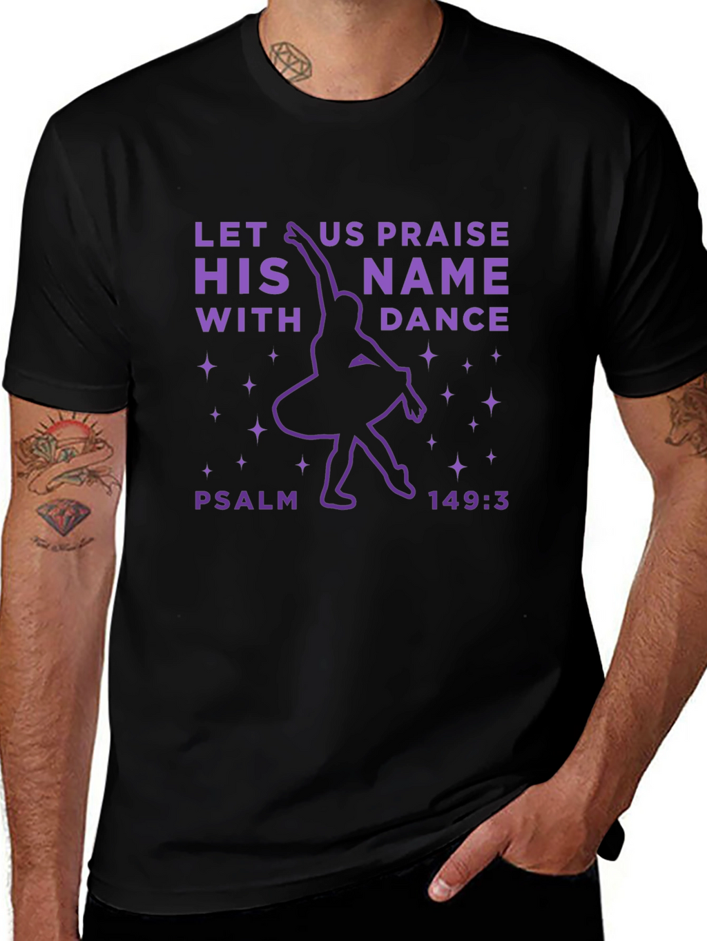 Let Us Praise His Name With Dance Graphic Tee