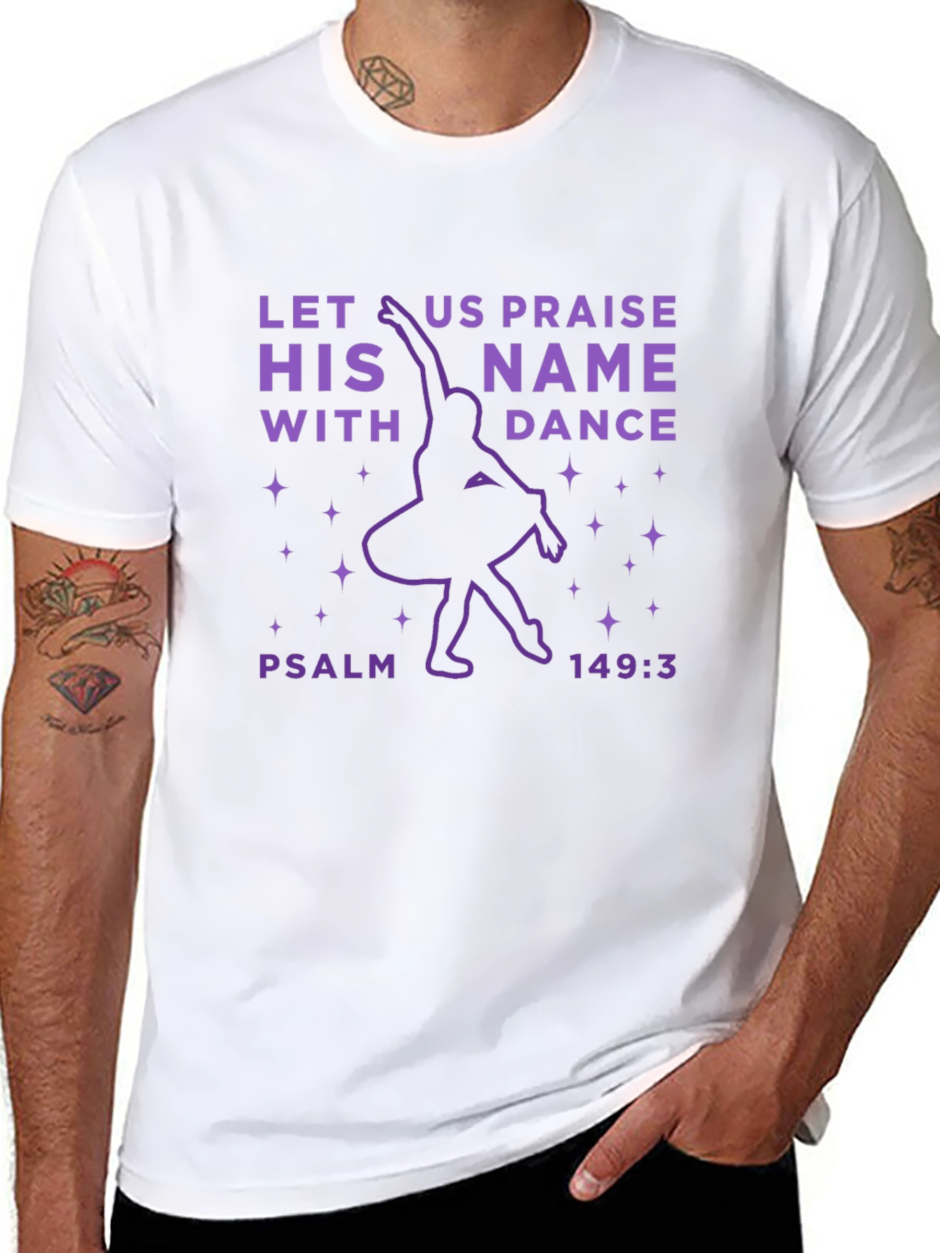 Let Us Praise His Name With Dance Graphic Tee