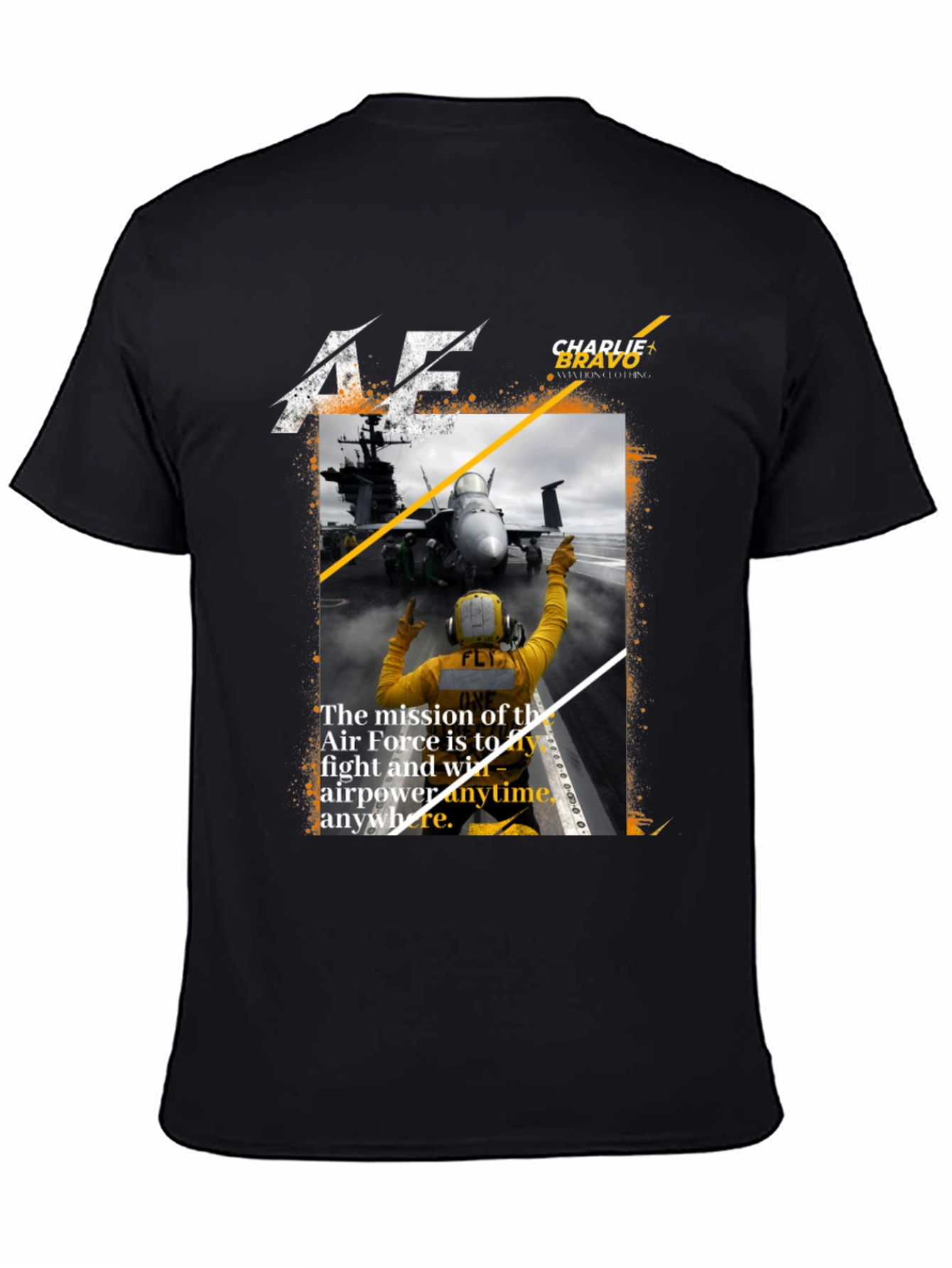 Air Force Mission Black Graphic Tee