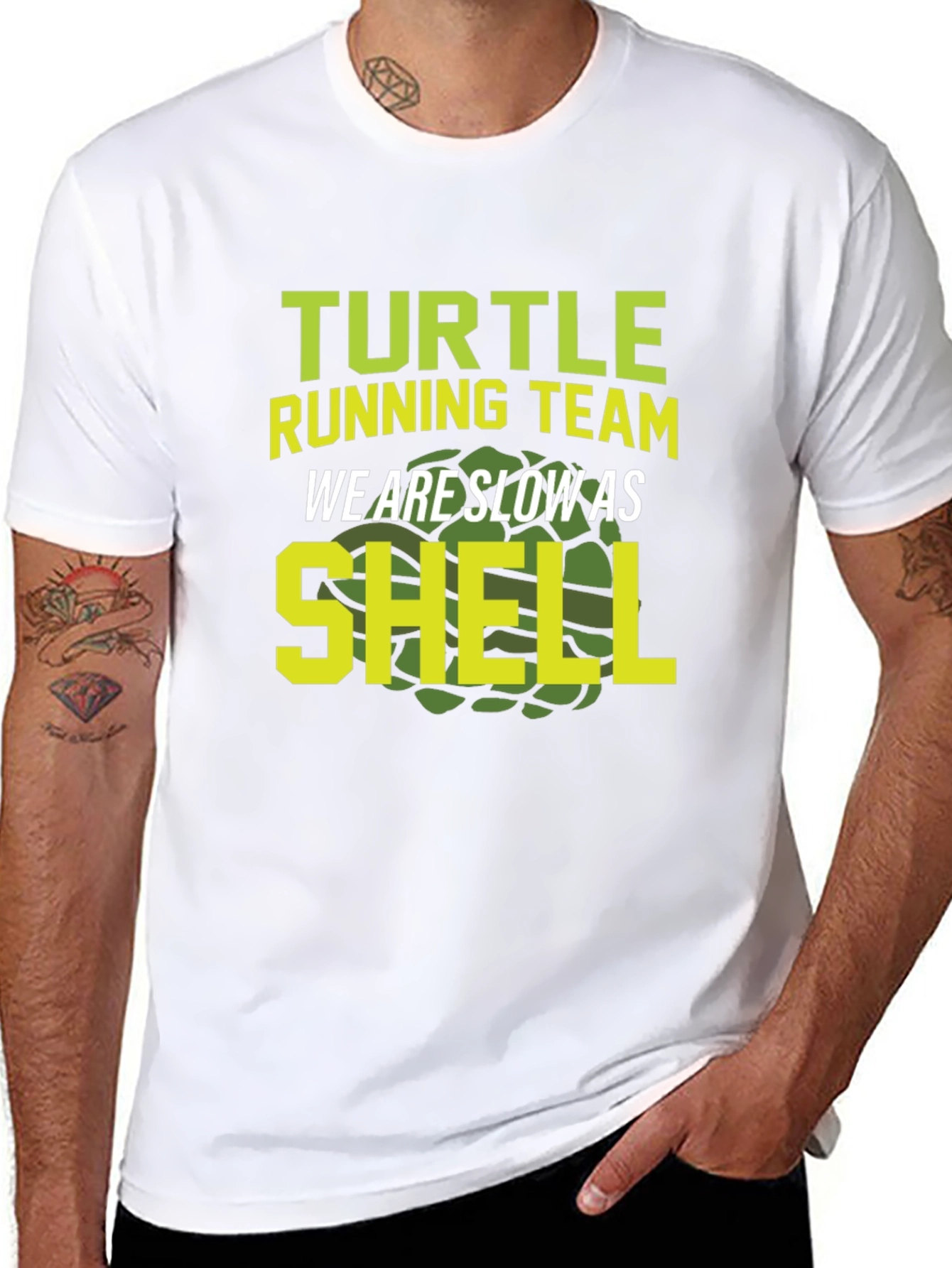 Turtle Running Team T-Shirt - Slow As Shell