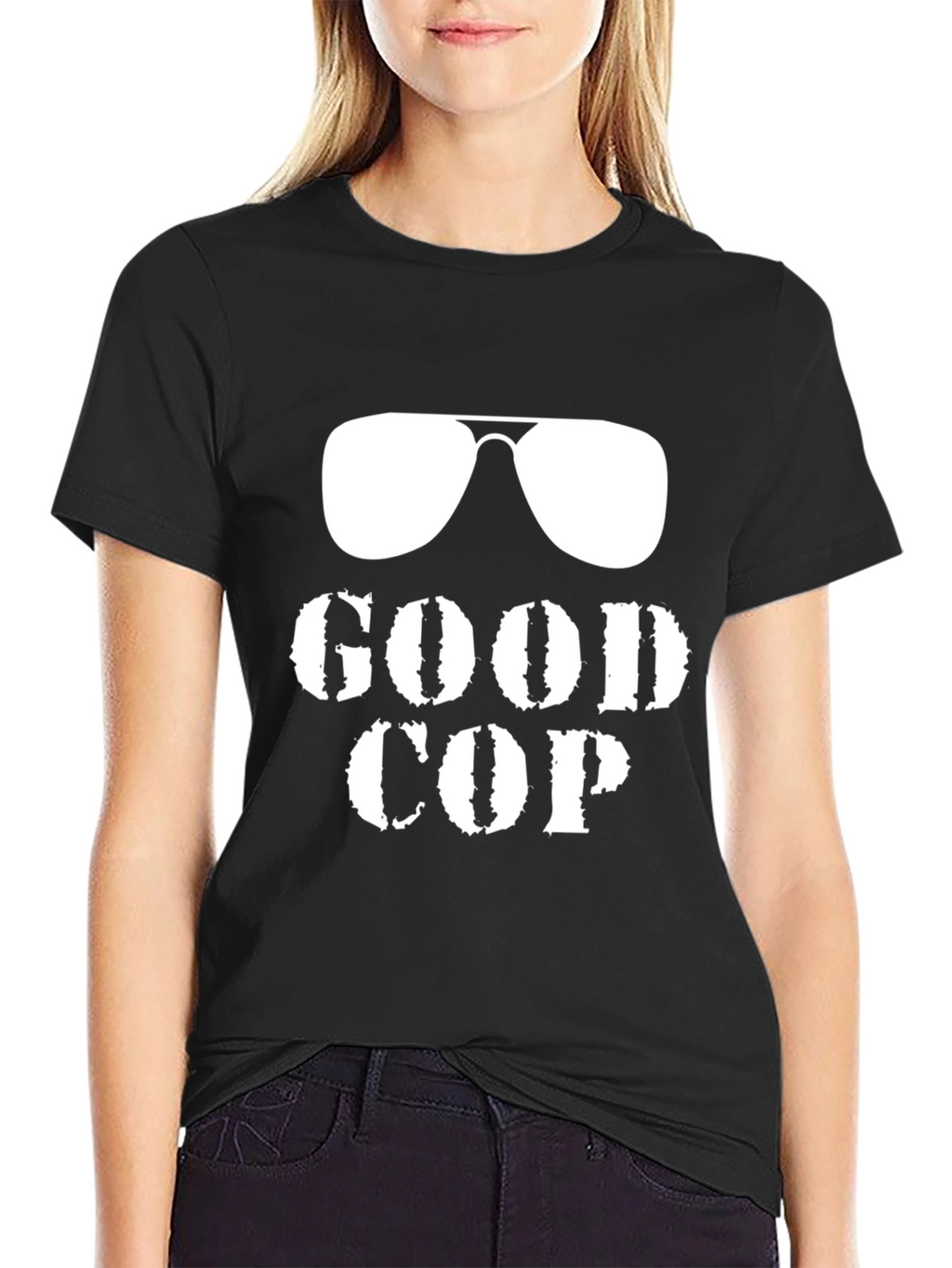 Good Cop T-Shirt Funny Sunglasses Design Tee