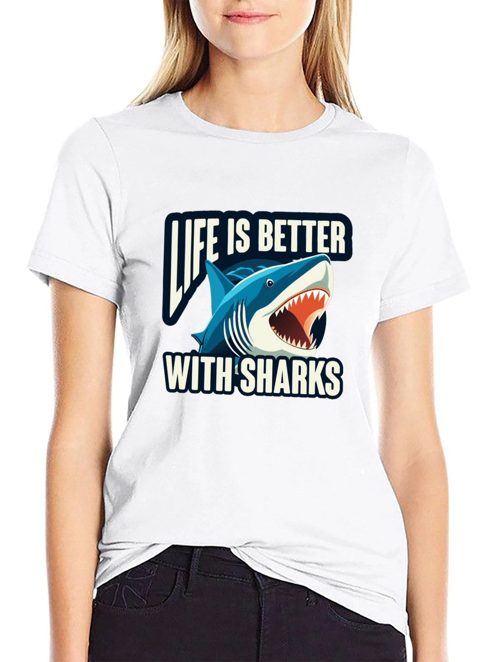 Life is Better with Sharks Graphic Tee