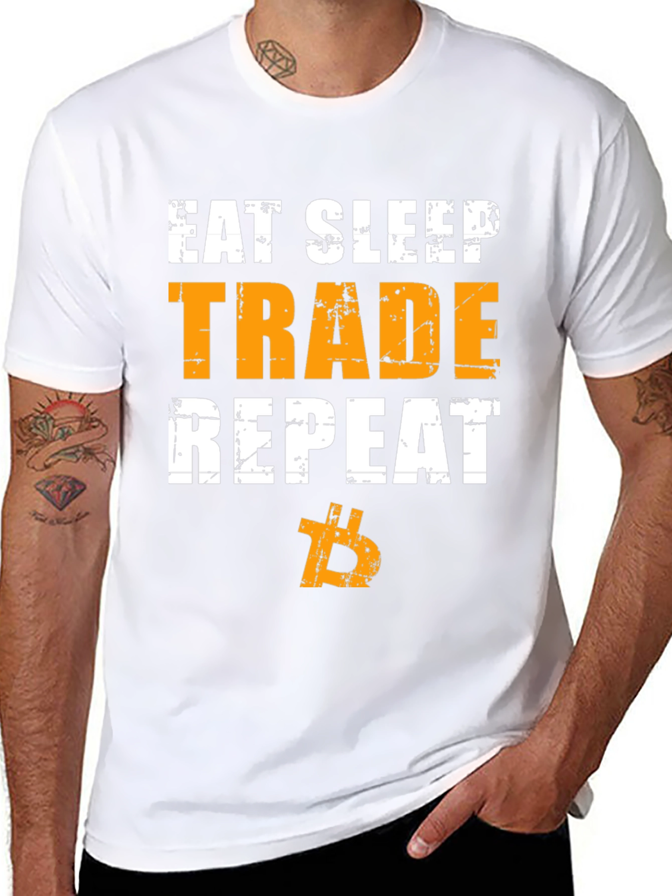 Eat Sleep Trade Repeat Crypto T-Shirt