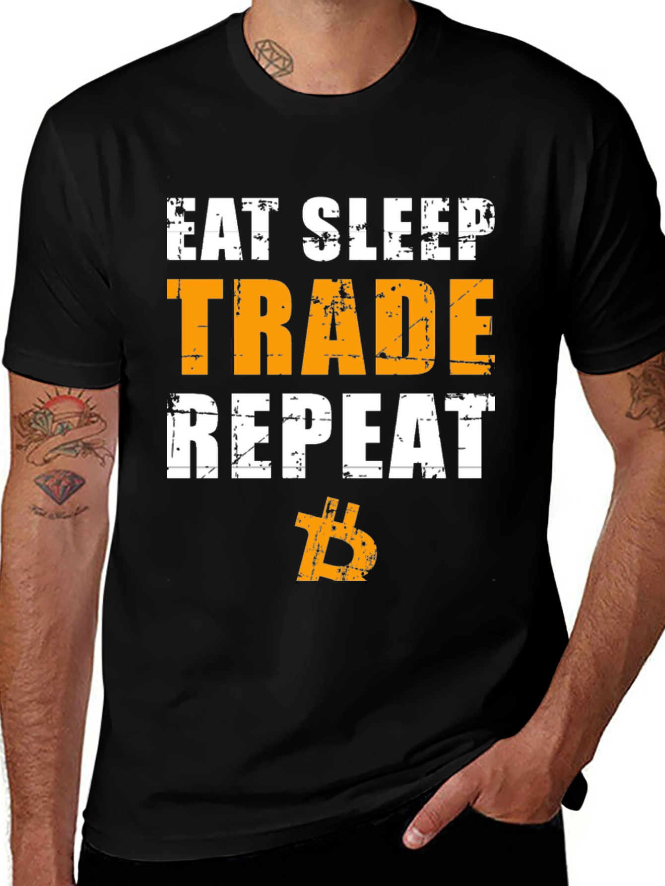 Eat Sleep Trade Repeat Crypto T-Shirt