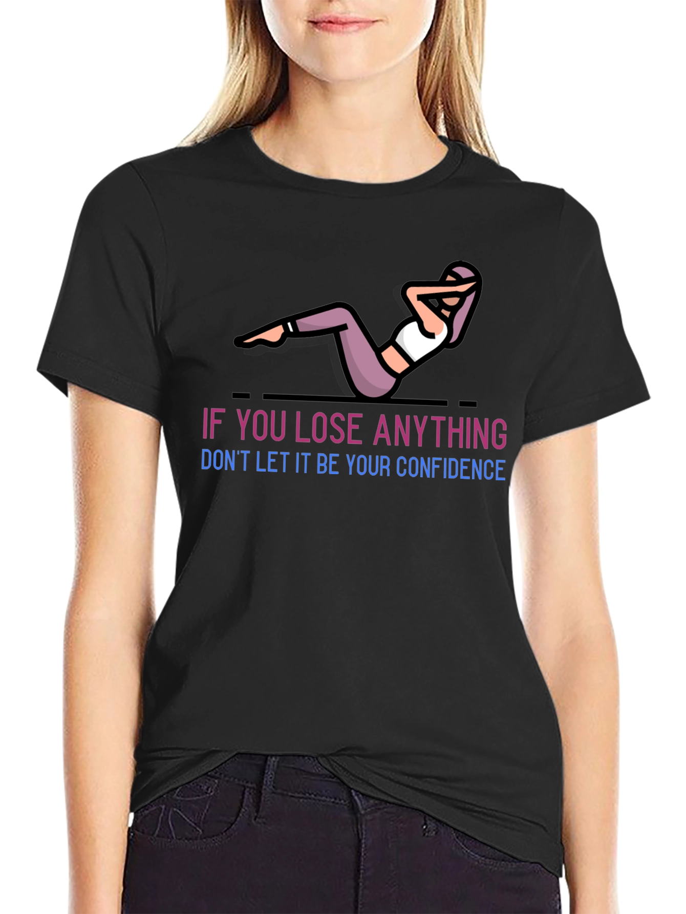 Confidence Graphic T-Shirt - Black
