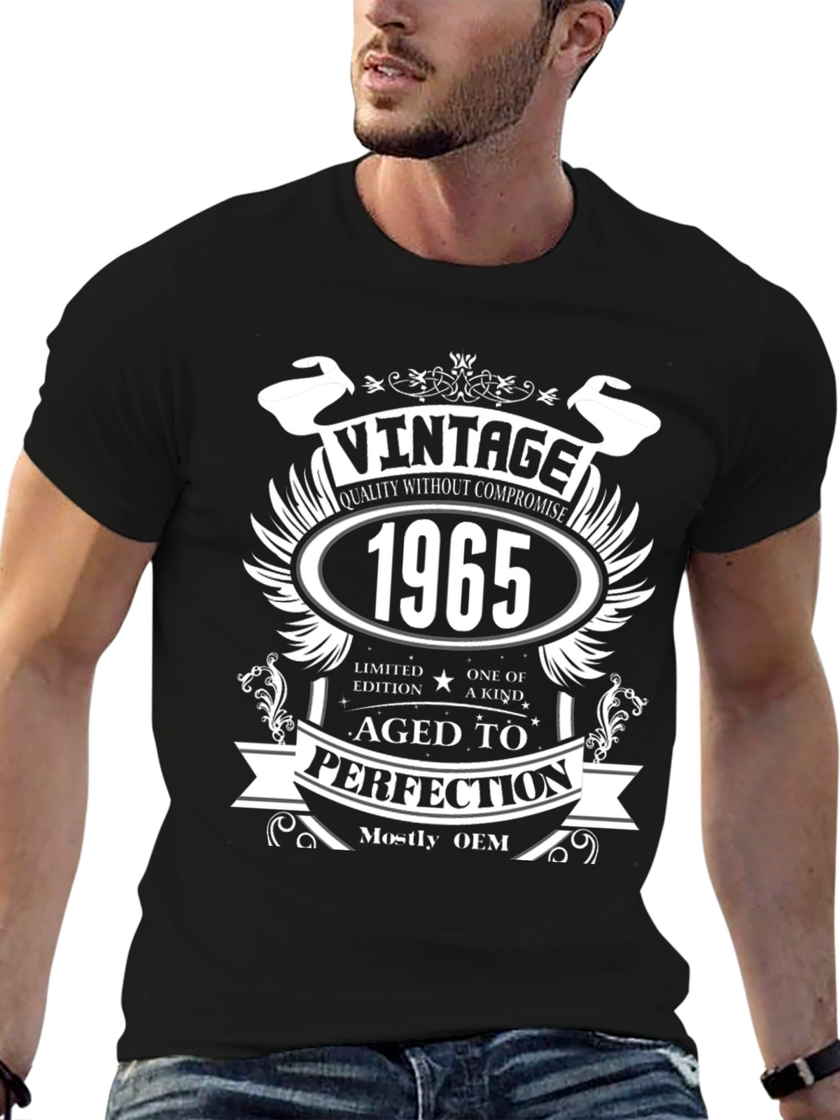 Vintage 1965 Aged To Perfection Graphic Tee