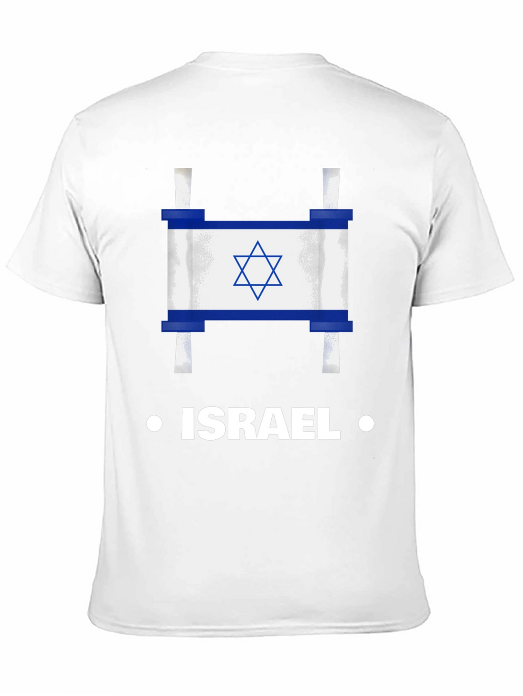 Israel Flag Scroll Graphic T-Shirt