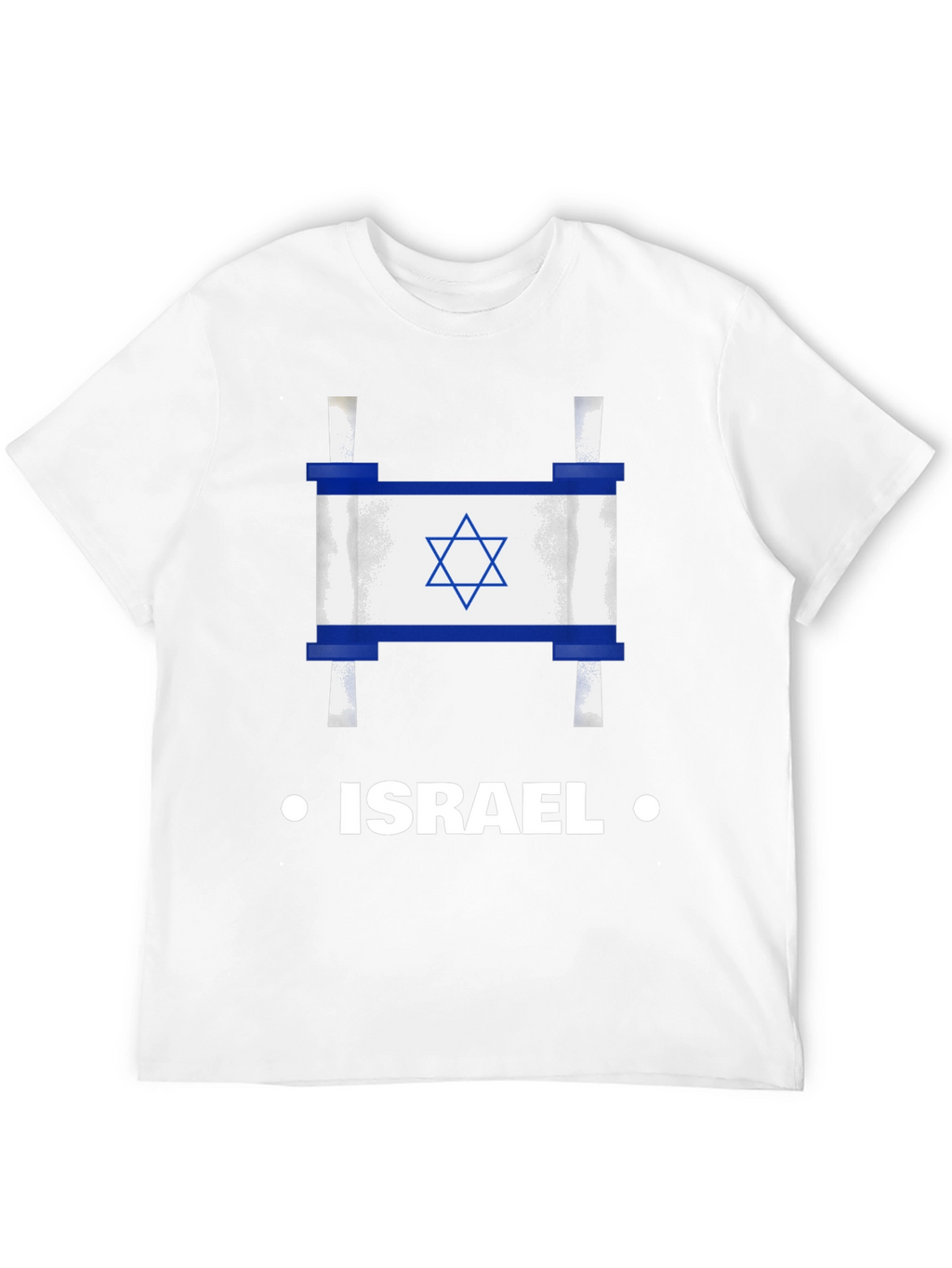 Israel Flag Scroll Graphic T-Shirt