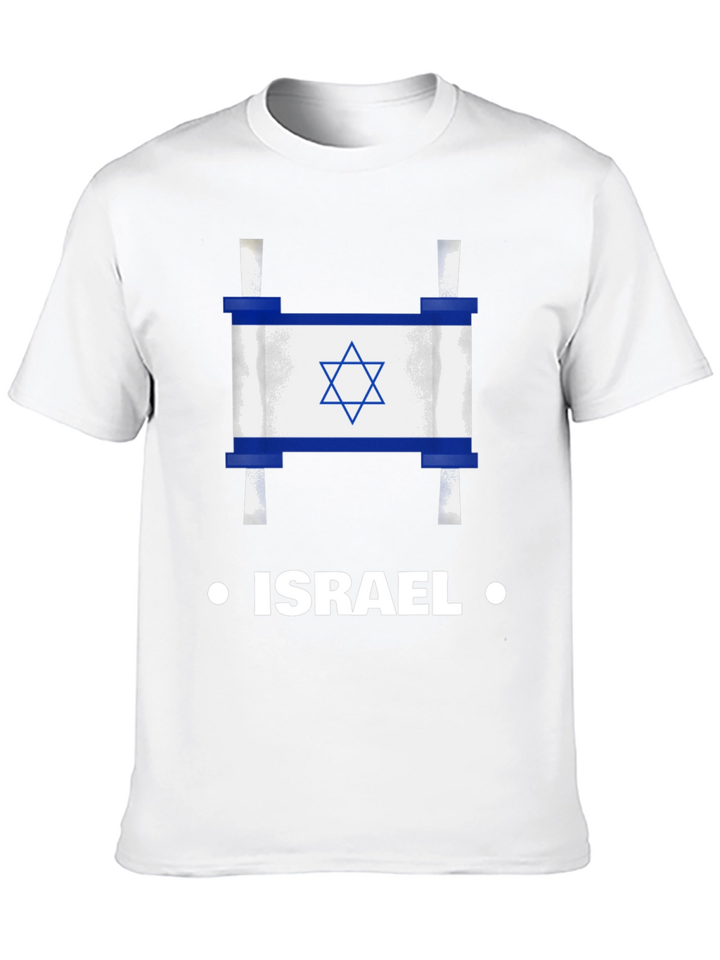 Israel Flag Scroll Graphic T-Shirt