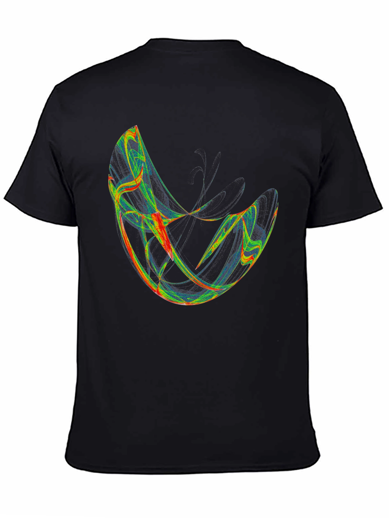 Abstract Graphic Black T-Shirt