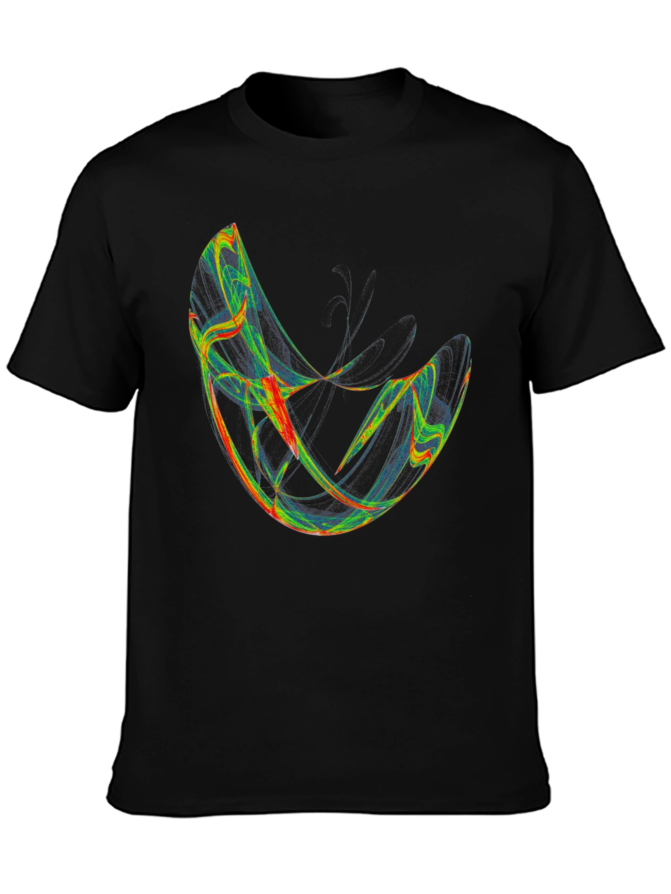 Abstract Graphic Black T-Shirt