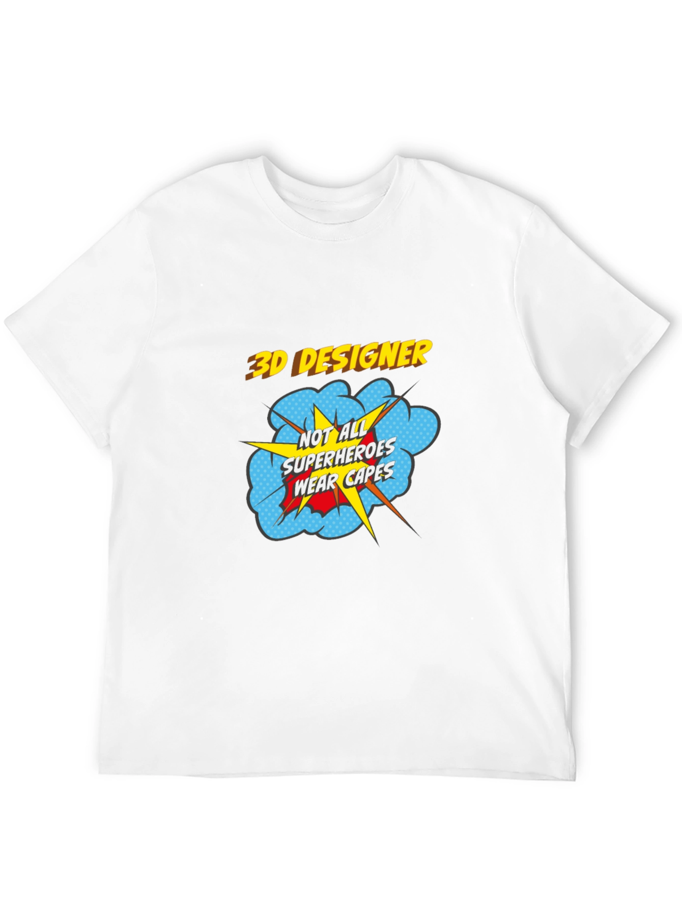 3D Designer Superhero T-Shirt - Wear Your Passion!