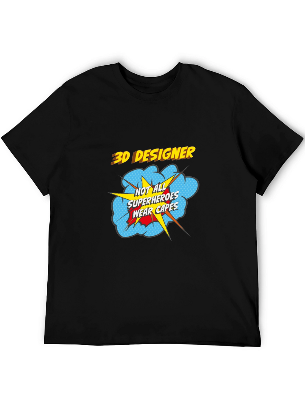 3D Designer Superhero T-Shirt - Wear Your Passion!