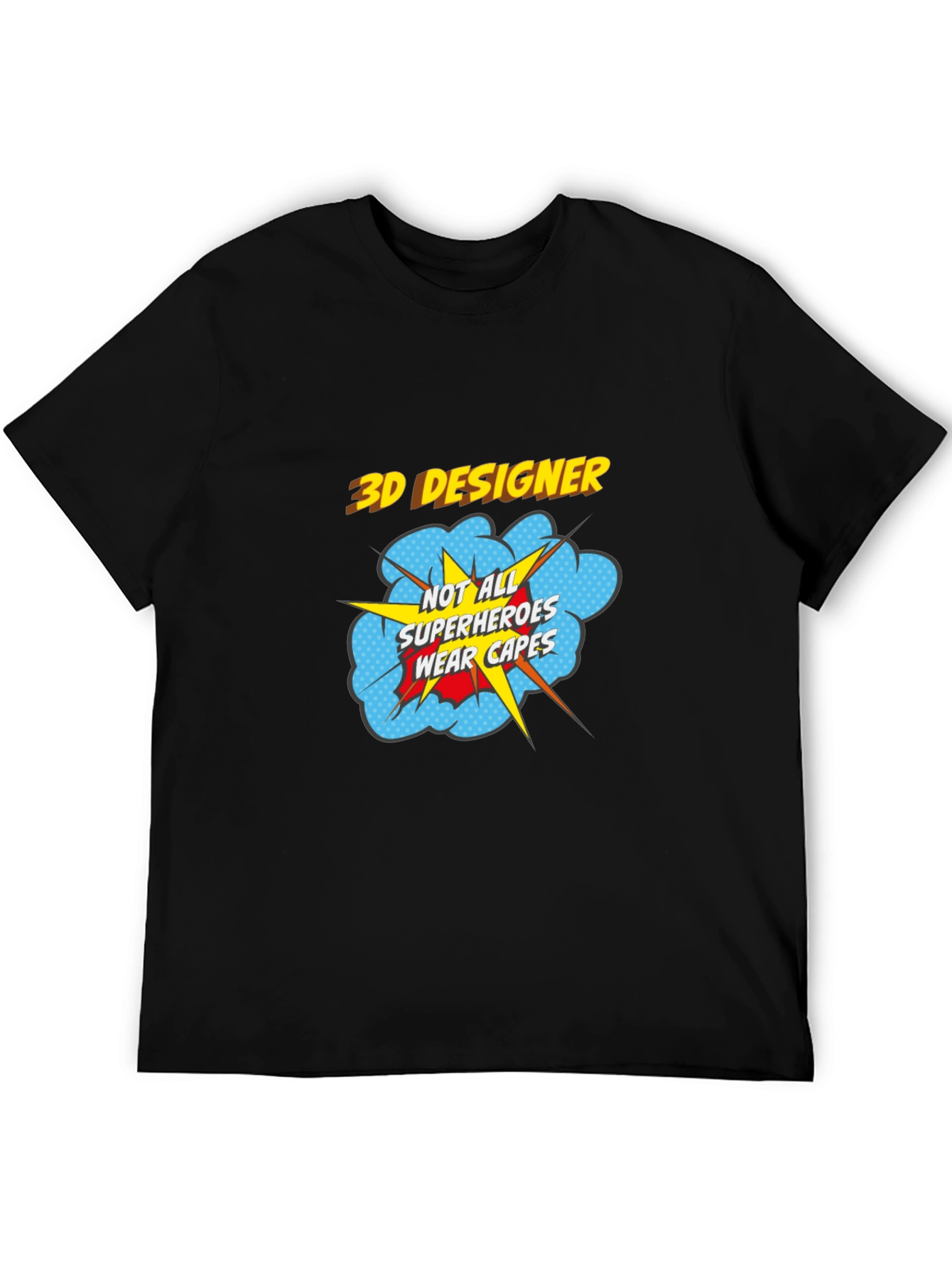 3D Designer Superhero T-Shirt - Wear Your Passion!