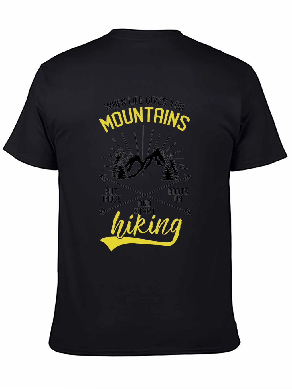 Mountains Hiking Graphic T-Shirt