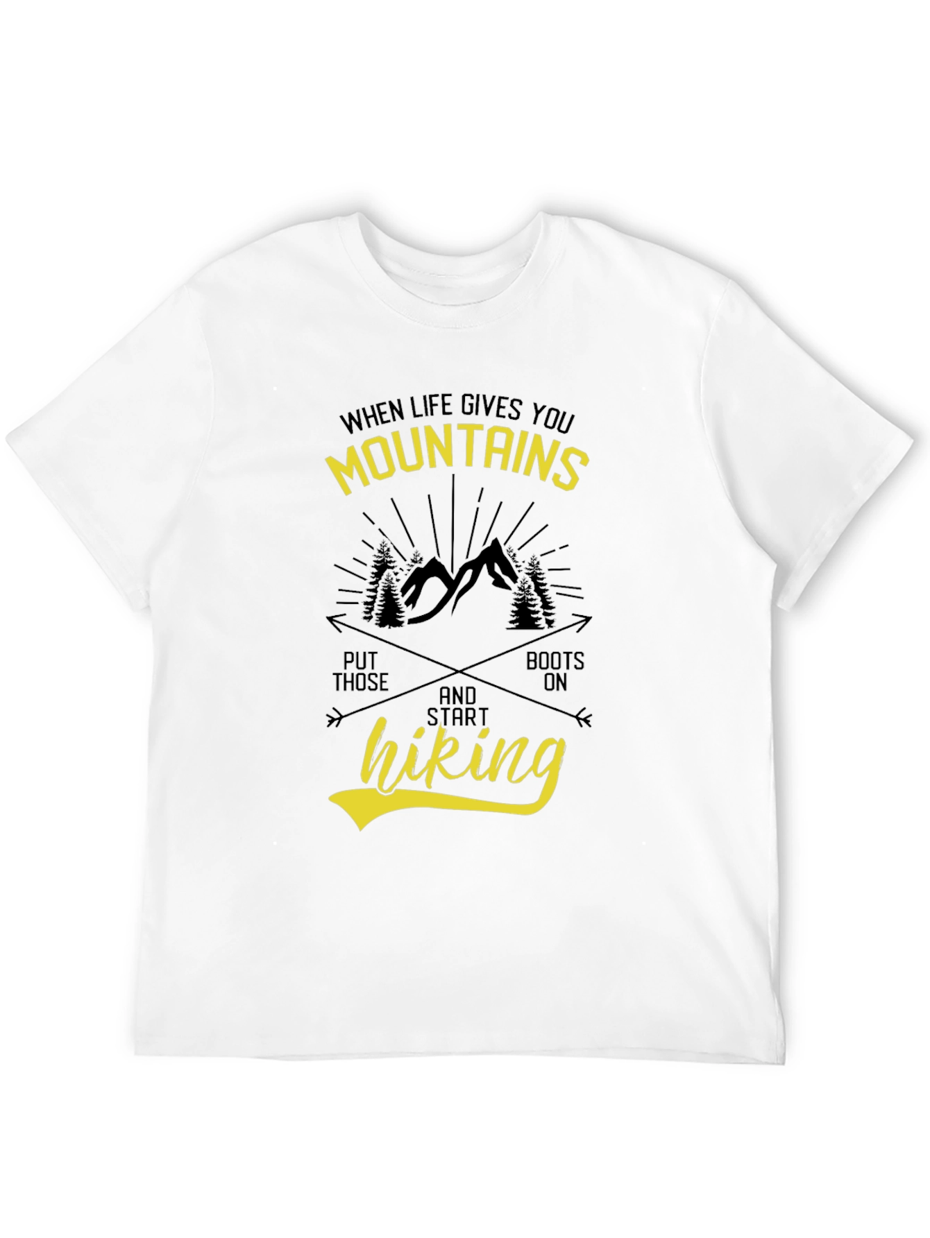 Mountains Hiking Graphic T-Shirt