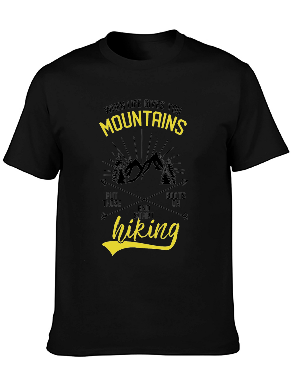 Mountains Hiking Graphic T-Shirt