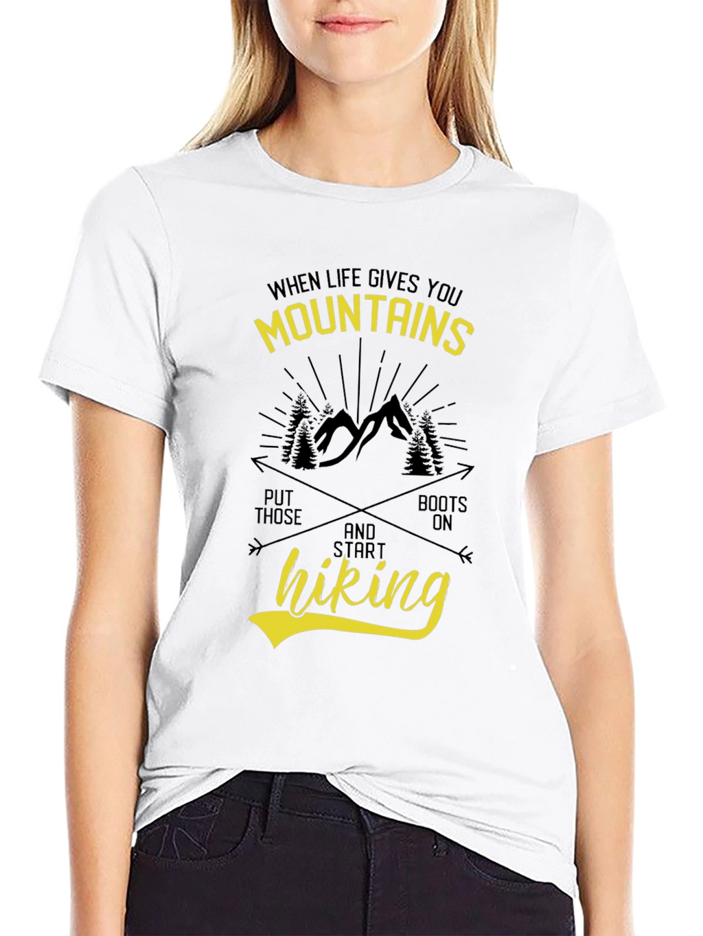 Mountains Hiking Graphic T-Shirt