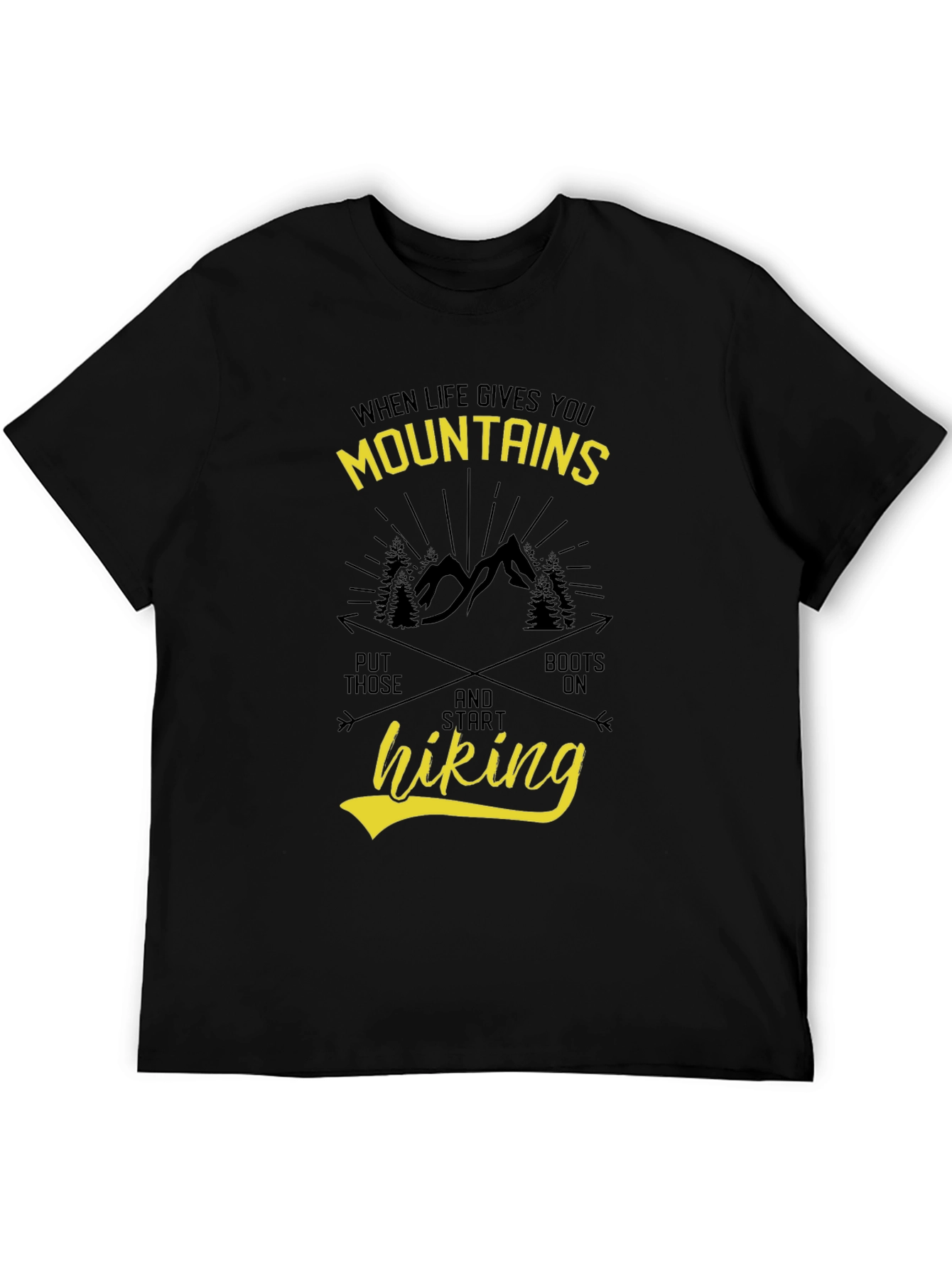 Mountains Hiking Graphic T-Shirt