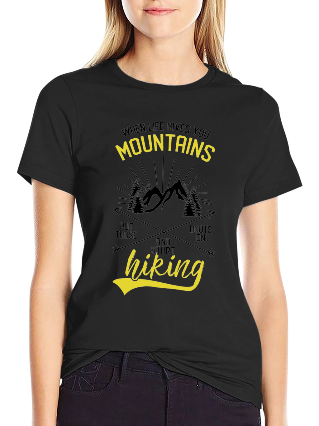 Mountains Hiking Graphic T-Shirt
