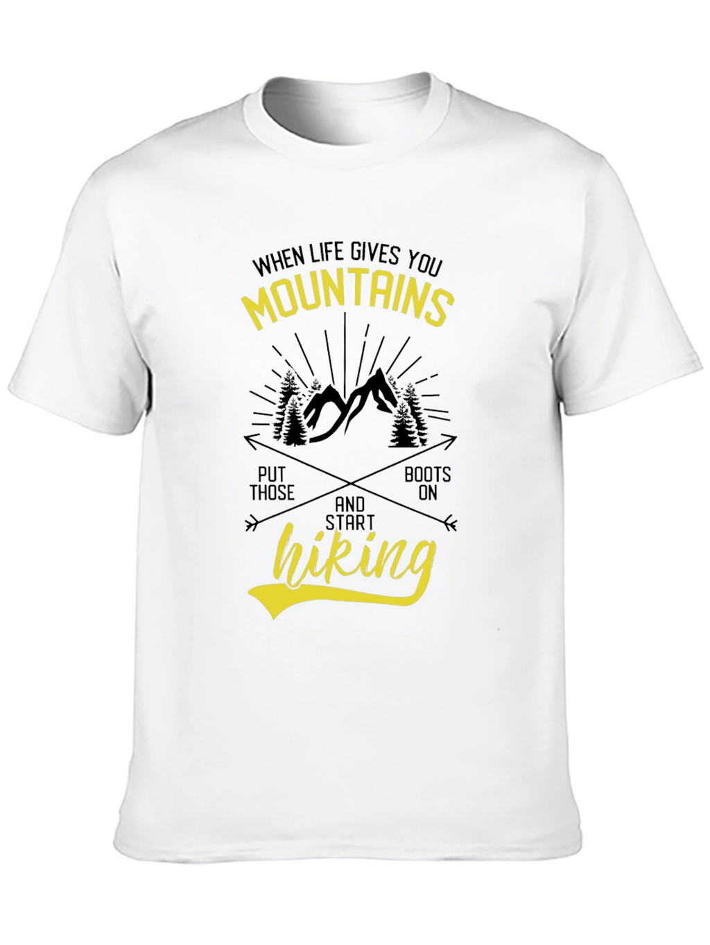 Mountains Hiking Graphic T-Shirt